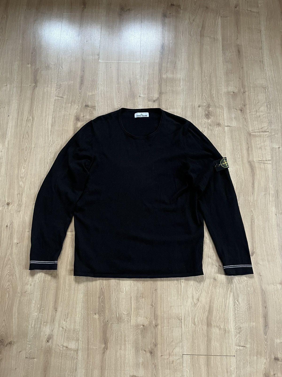 image of Stone Island Knitwear Sweater in Black, Men's (Size XL)