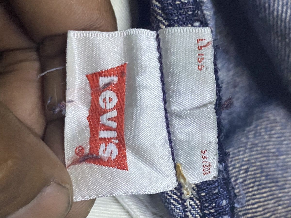 Levi's Vintage Levis 502 ButtonFly Blue Wash Distressed Loose Jeans Size US 33 - 19 Thumbnail