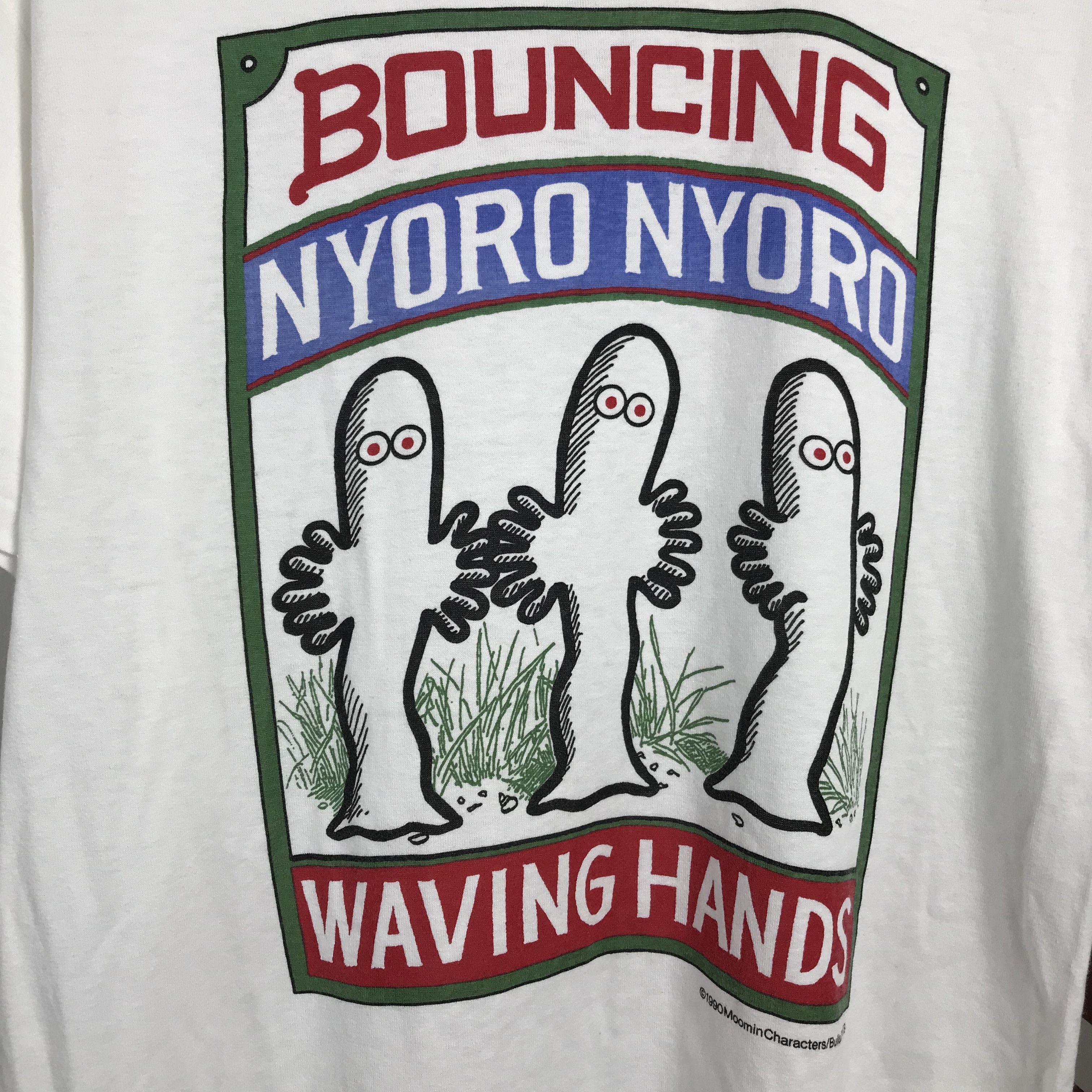 Anime Vintage Moomin Characters Bouncing Nyoro Nyoro Waving Hand Size US L / EU 52-54 / 3 - 4 Thumbnail