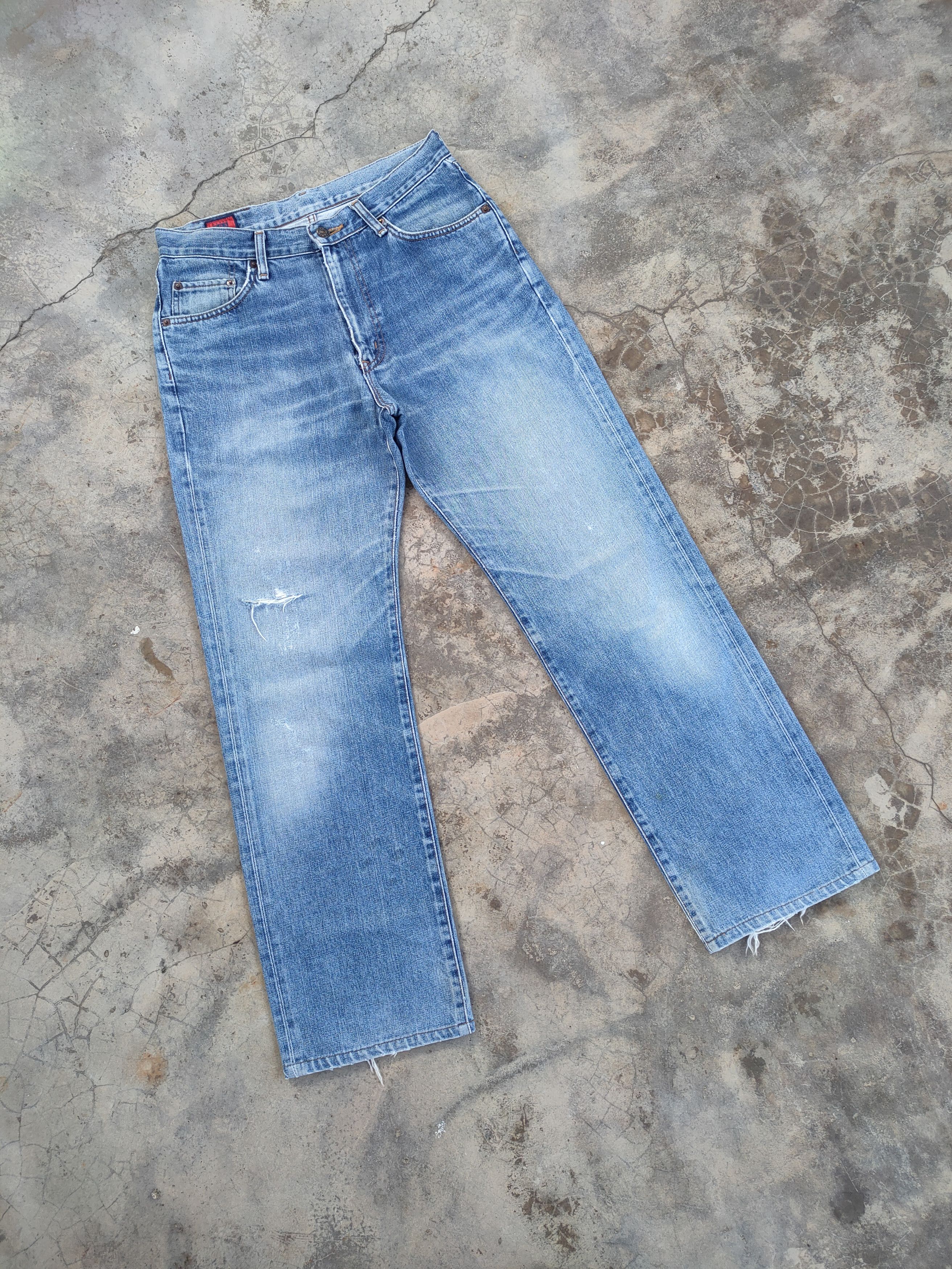 Edwin × Jean × Vintage W32 VINTAGE EDWIN 503 FADED RIPPED JEANS DENIM PANTS Size US 32 / EU 48 - 2 Thumbnail