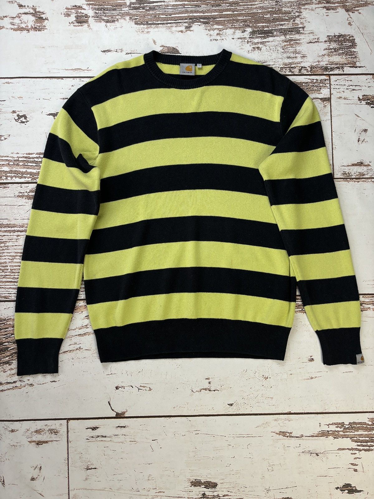 Carhartt Carhartt Vintage Striped Sweater Size US L / EU 52-54 / 3 - 1 Thumbnail