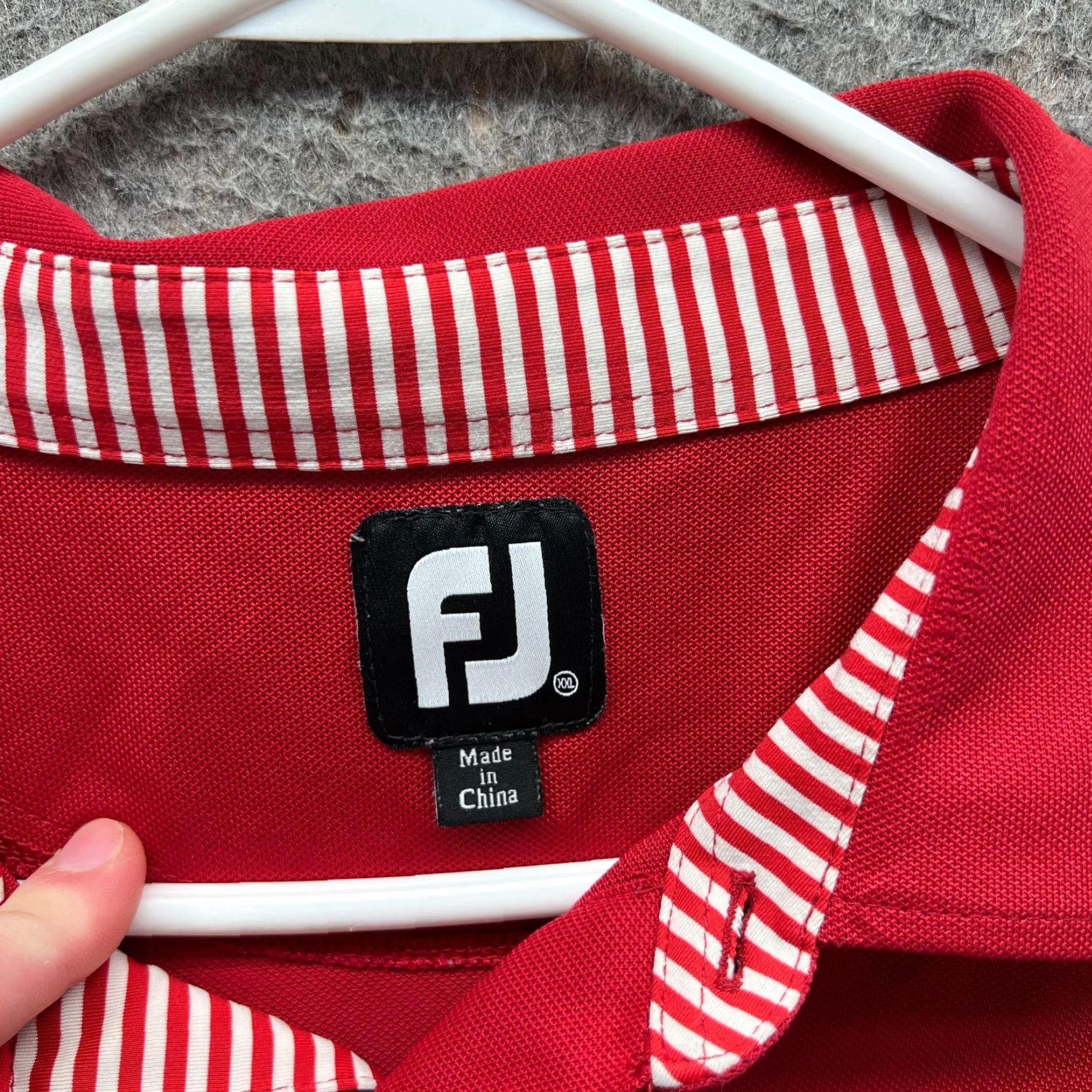 Footjoy FootJoy Polo Shirt Men 2XL Red Polyester Golf Club Logo Embroidered Performance Polo Shirt Red Mens 2XL FootJoy Logo Golf Size US XXL / EU 58 / 5 - 5 Thumbnail