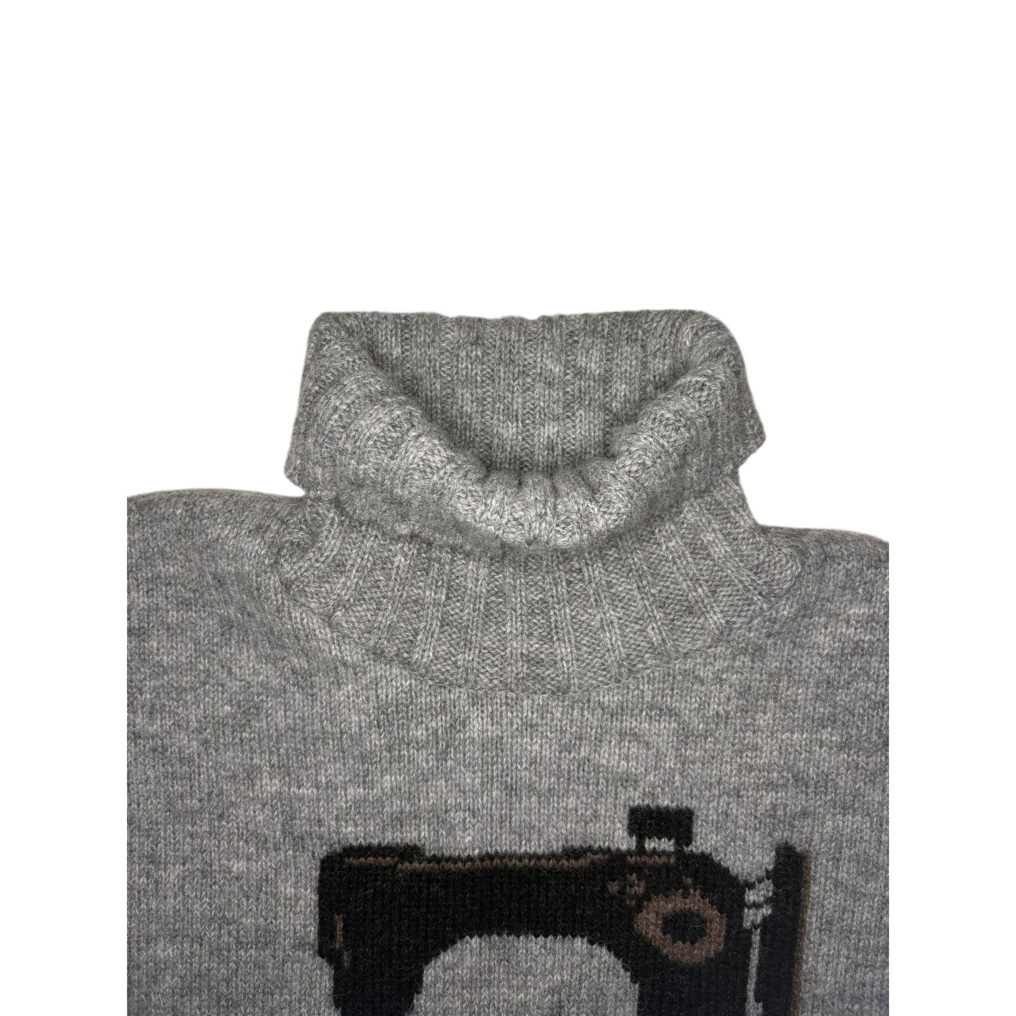 Kapital ♚ Kapital Wool 'Sewing Machine' Sweater ♚ Size US M / EU 48-50 / 2 - 2 Thumbnail