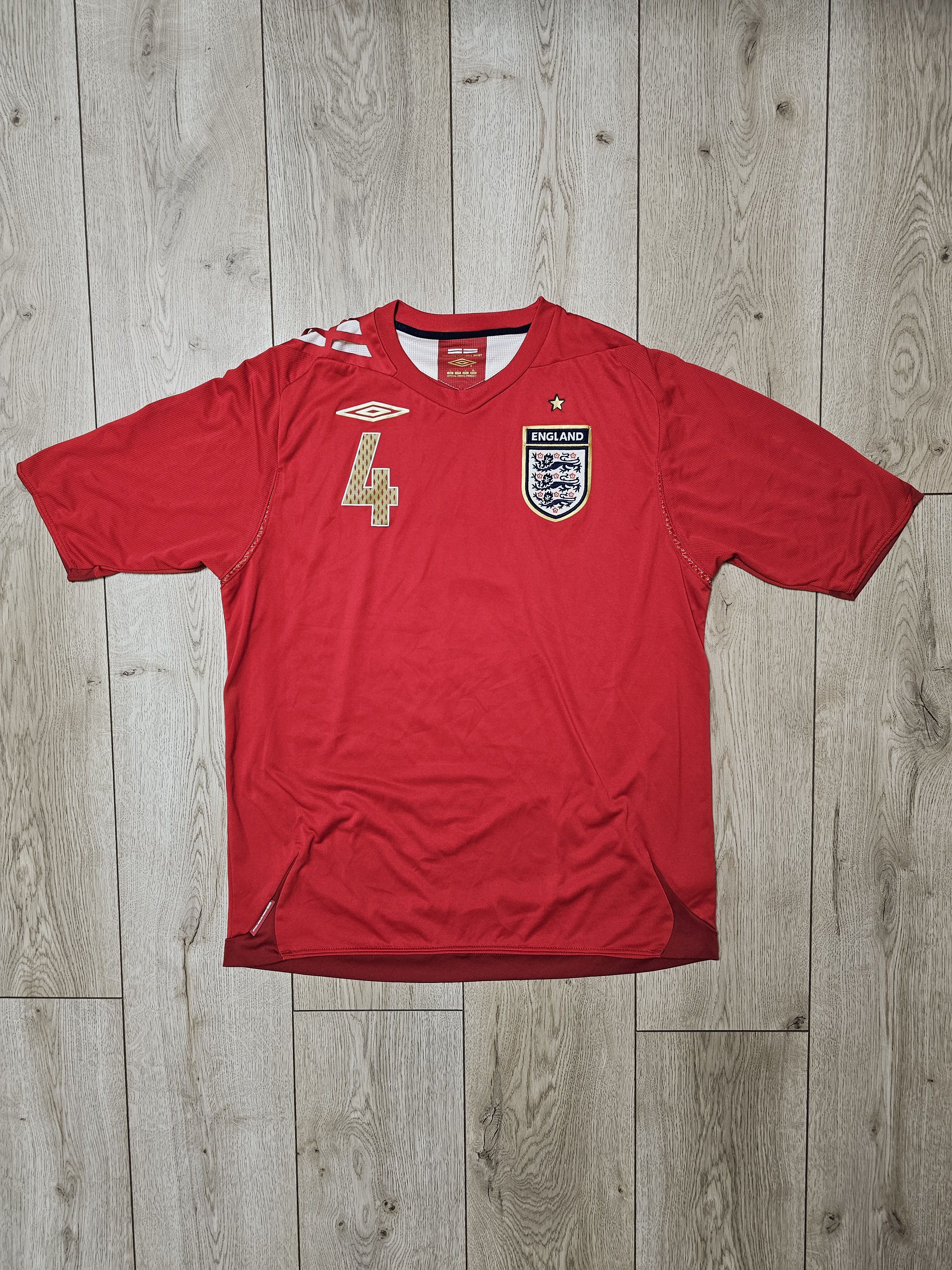 Umbro ENGLAND 2006 2008 AWAY GERRARD FOOTBALL SHIRT SOCCER JERSEY Size US L / EU 52-54 / 3 - 2 Thumbnail