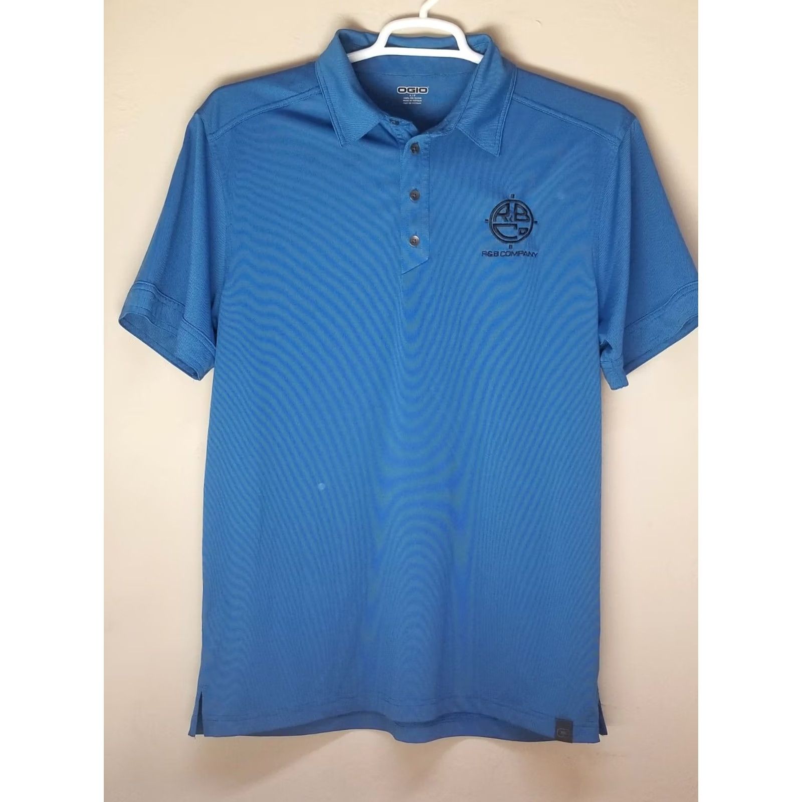 Vintage OGIO Mens Large Blue Button Short Sleeve Polo Golf Sports Shirt Casual Size US L / EU 52-54 / 3 - 2 Thumbnail