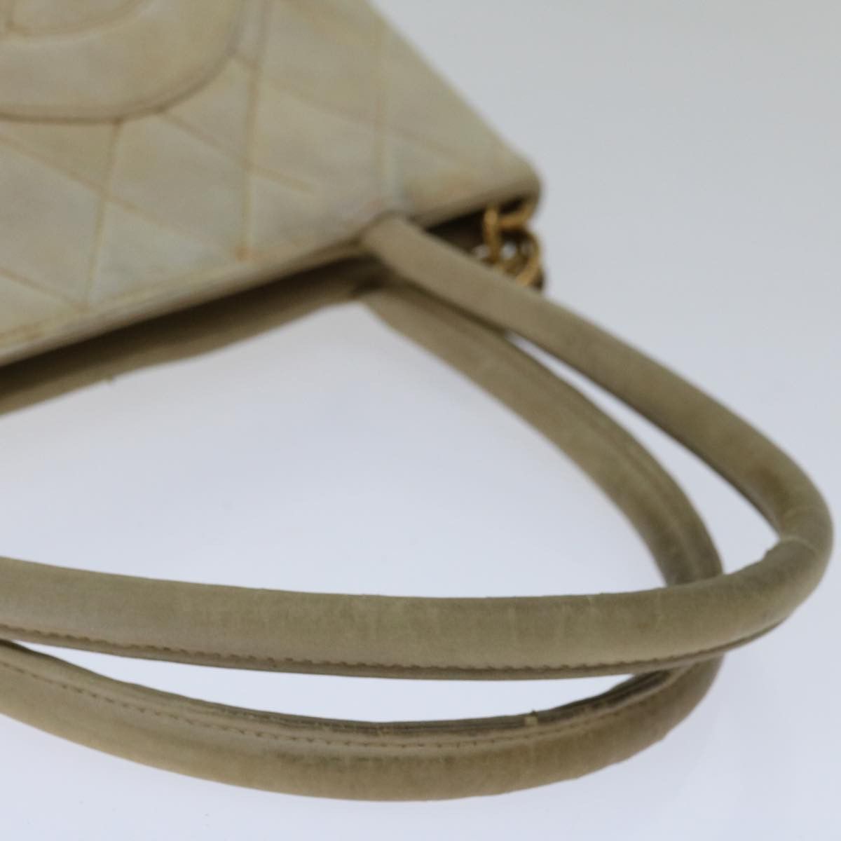 Chanel CHANEL Tote Bag Lamb Skin Beige CC Size ONE SIZE - 7 Thumbnail