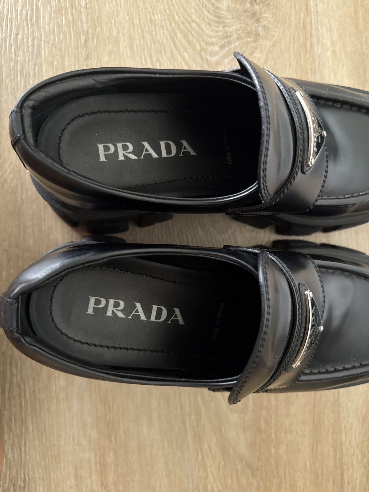 Prada Prada monolith loafers Size US 7.5 / IT 37.5 - 6 Thumbnail