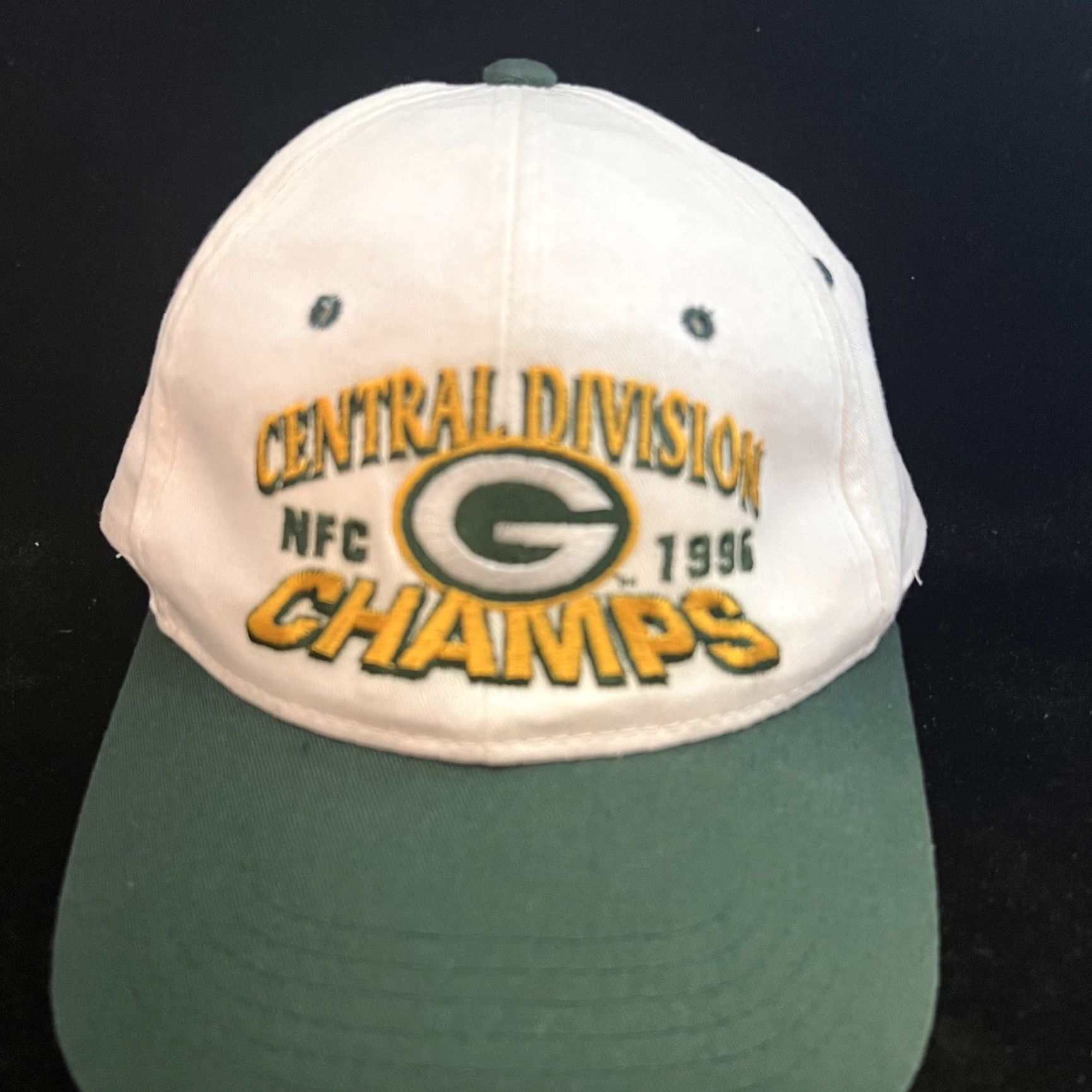 NFL VINTAGE Green Bay Packers VTG Central Division Champs 1996 Snapback Baseball Cap Hat Size ONE SIZE - 2 Thumbnail