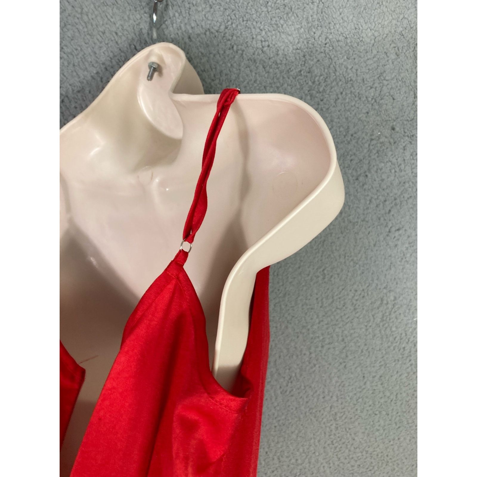 Shein SHEIN Women's Red Midi Slip Dress XS Thin Straps Flattering Size XS / US 0-2 / IT 36-38 - 9 Thumbnail