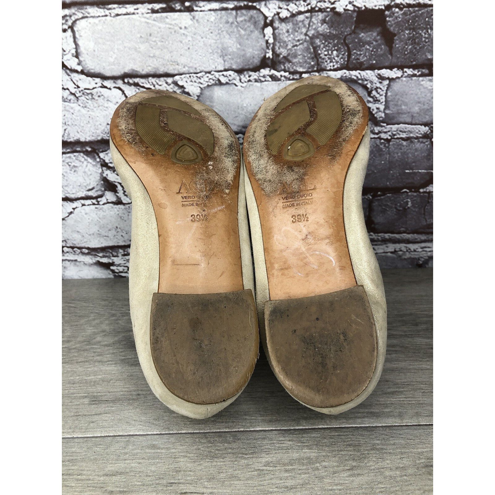 Other Attilio Giusti Leombruni Beige Leather Snake Pointed Cap Toe Size US 9 / IT 39 - 11 Thumbnail