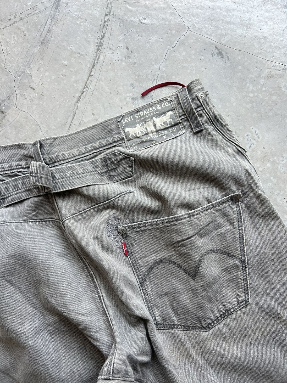 Levi's Levis Engineered Jeans Buckle Back Tag W33 Actual 33x30.5 Size US 33 - 7 Thumbnail