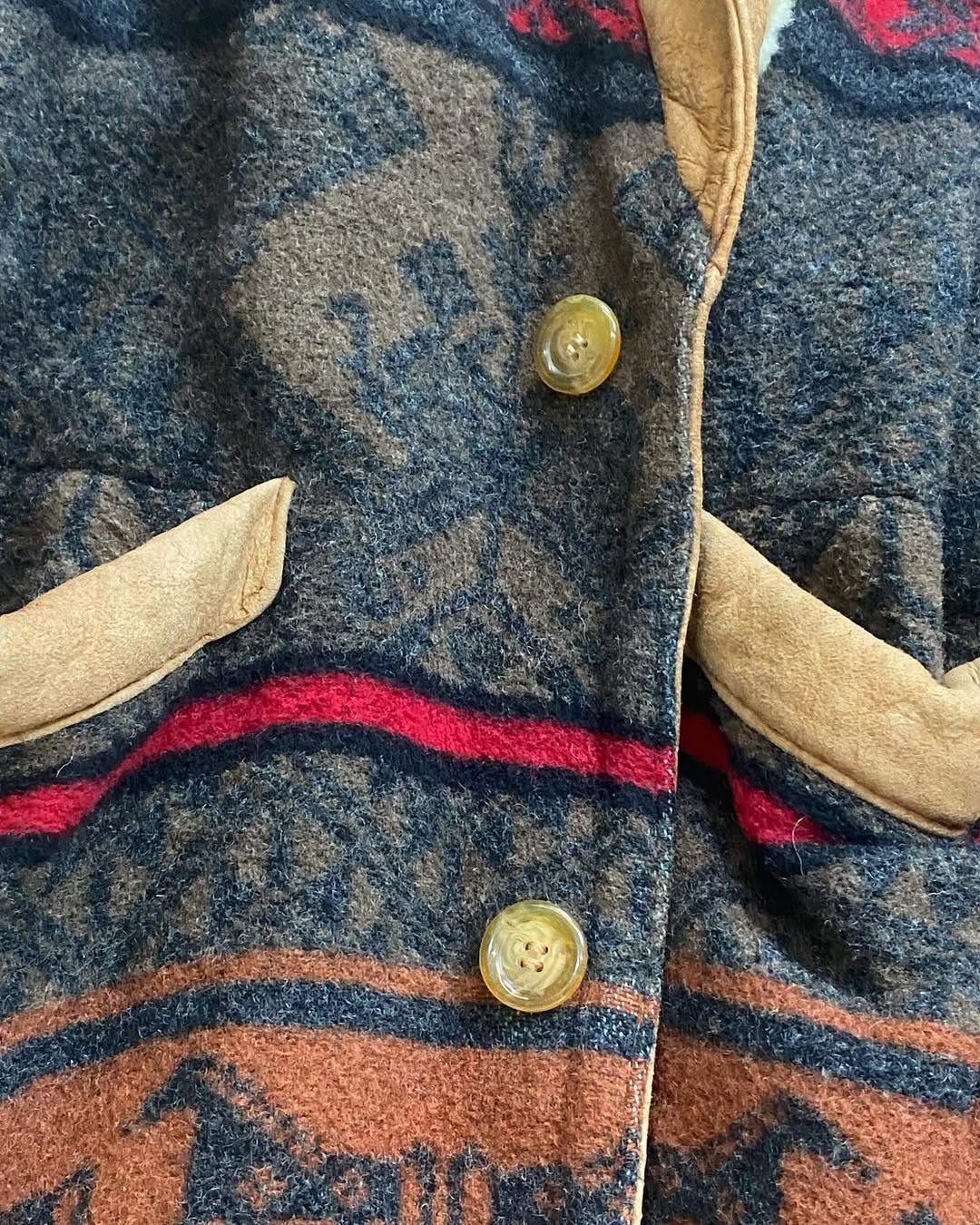 Vintage Liberty Italy Jacket men vintage 90 aztec coat navajo Size US L / EU 52-54 / 3 - 4 Thumbnail
