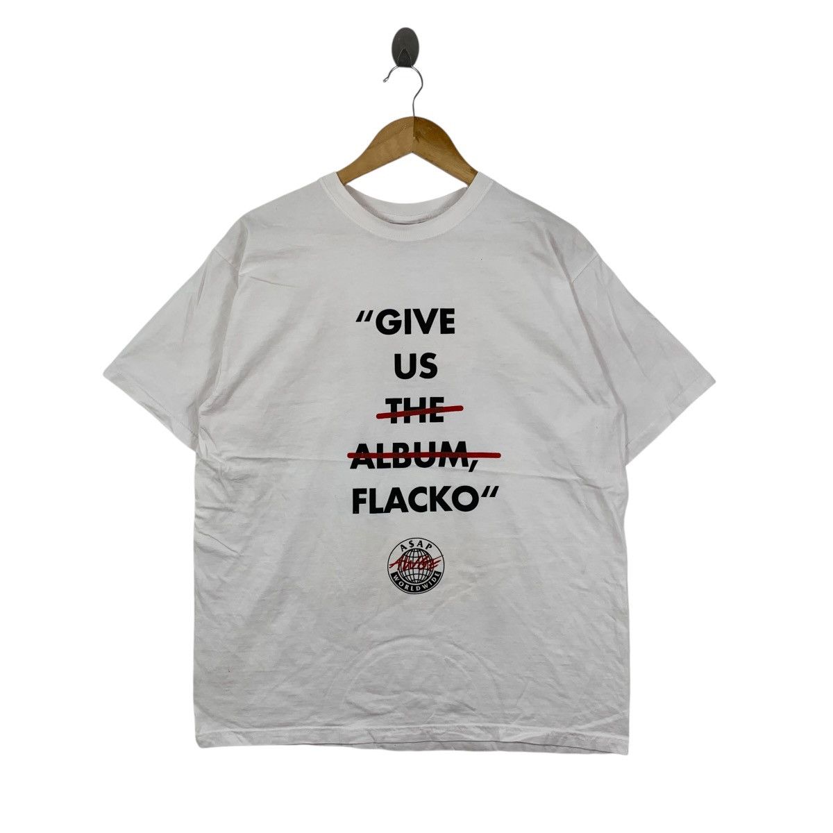 AWGE AWGE ASAP ROCKY Worldwide Give Us The Album Flacko Tshirt Size US M / EU 48-50 / 2 - 1 Thumbnail