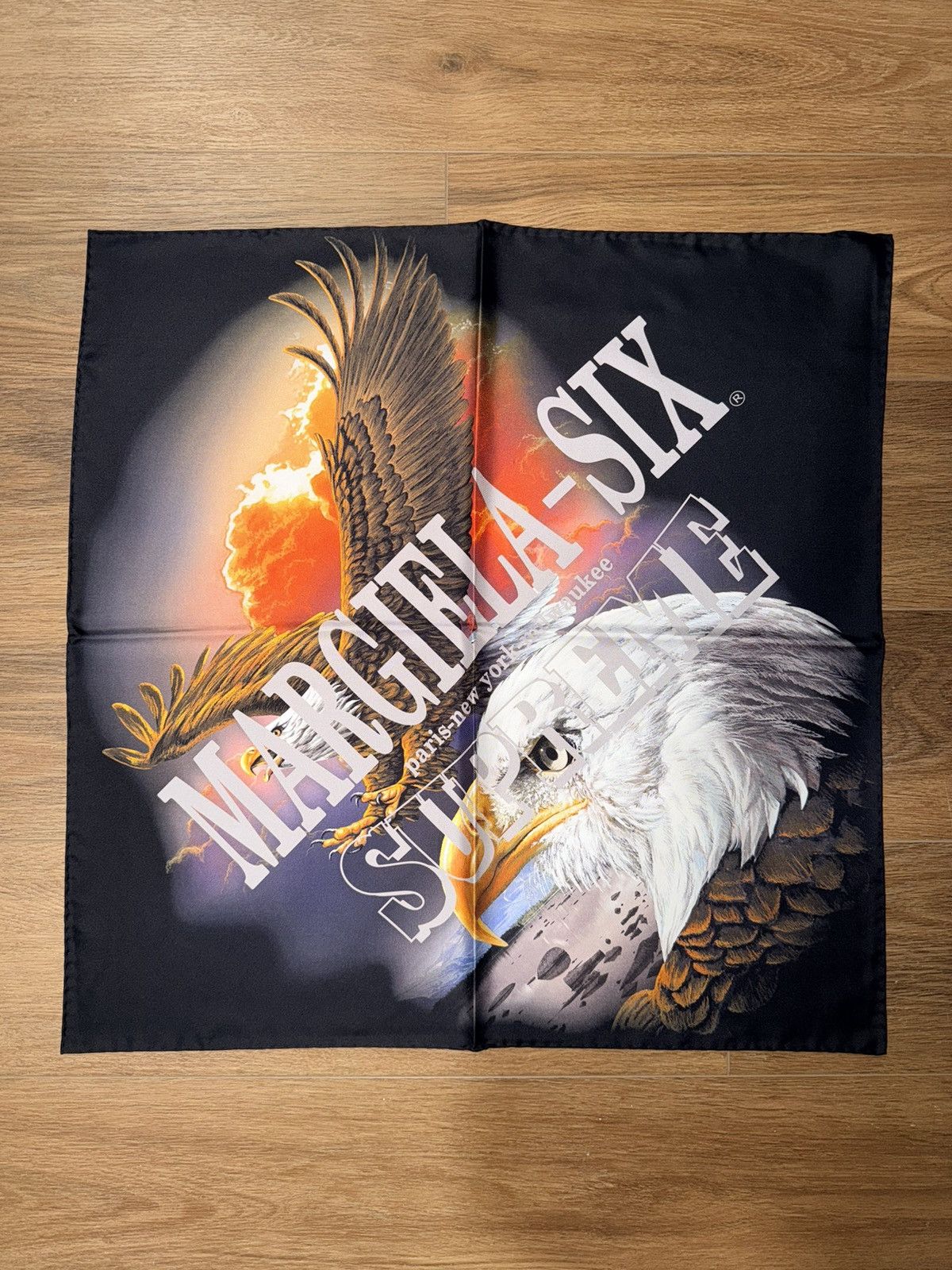 Maison Margiela × Supreme Supreme MM6 Maison Margiela Eagle Silk Scarf Multicolor Size ONE SIZE - 1 Thumbnail
