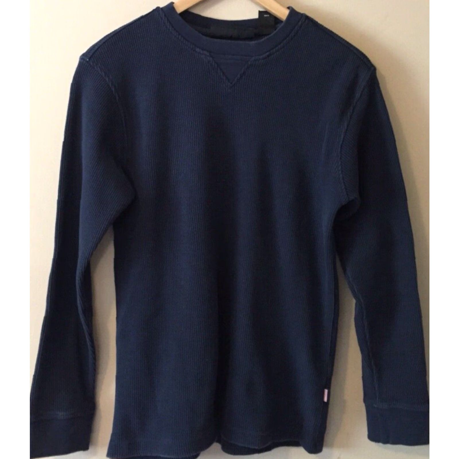 Vintage CRAFTSMAN Long Sleeve Men’s Pullover Shirt Blue Knit 100% Cotton #15099 Size M Indigo Blue Crew Neck Size US M / EU 48-50 / 2 - 2 Thumbnail