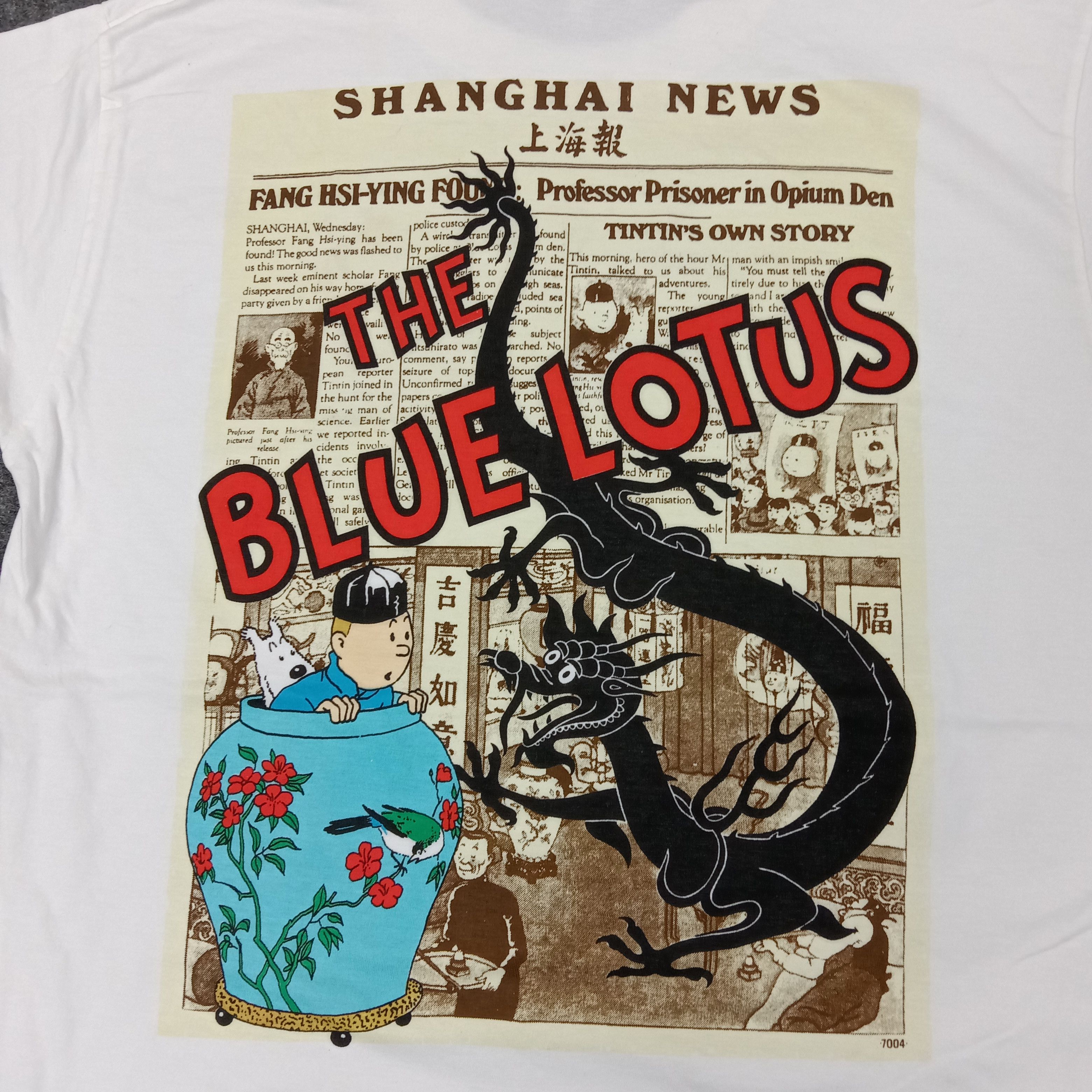 Cartoon Network Adventure of Tintin The Blue Lotus Cartoon Tshirt C259N5 Size US L / EU 52-54 / 3 - 2 Thumbnail