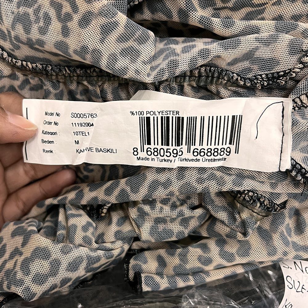 Buscemi Busem Lepord Animal Print With Ruffle Woman Dress Size L / US 10 / IT 46 - 5 Thumbnail