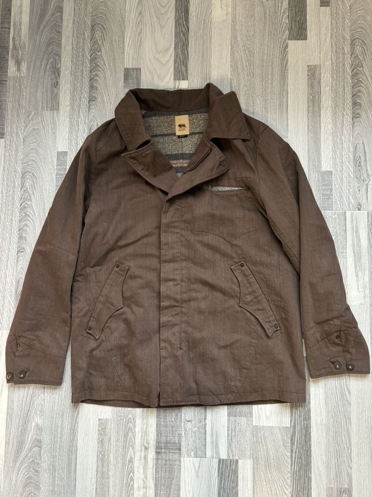 Norbit Norbit Brown Blanket Lining Heavy Jacket Size US S / EU 44-46 / 1 - 1 Thumbnail