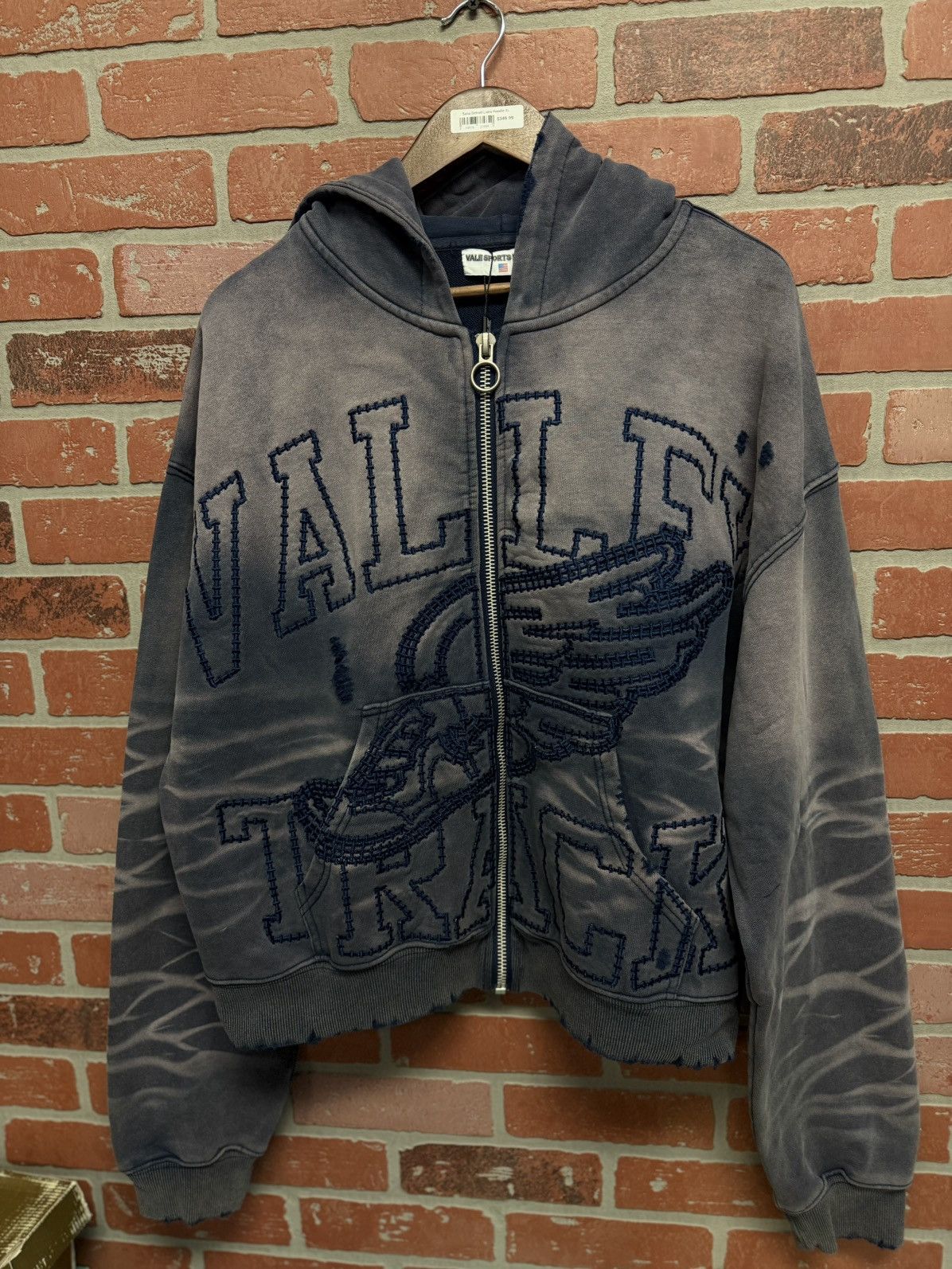 Vale Vale Zip Up Hoodie Size XL Blue Brand New Size US XL / EU 56 / 4 - 4 Thumbnail