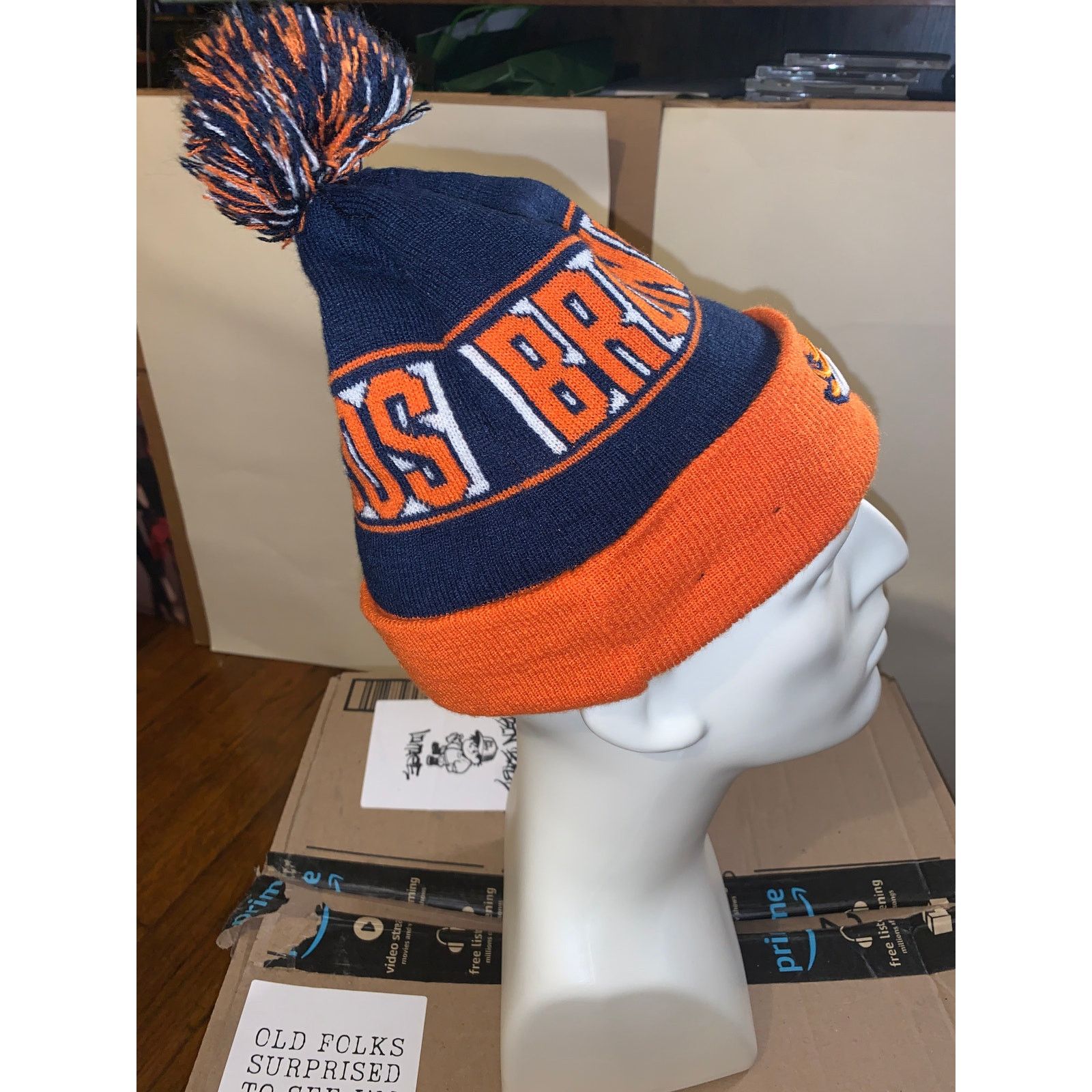 NFL New Era Denver Broncos Sport Knit Pom Beanie NFL Winter Hat Size ONE SIZE - 5 Thumbnail