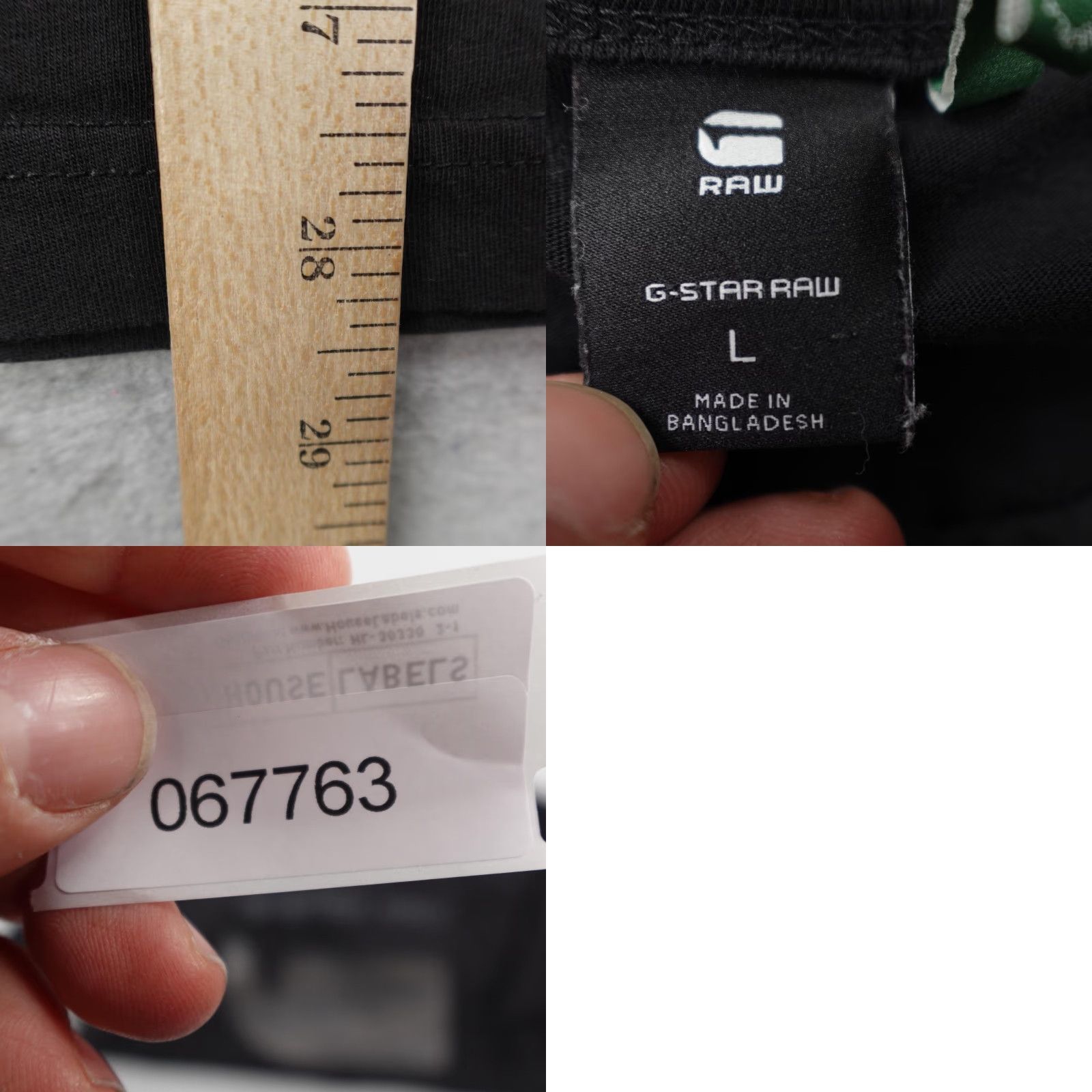 G-Star G Star Raw Shirt Mens Large Black Graphic 07 R T SIS Logo Graphic Short Sleeve Size US L / EU 52-54 / 3 - 8 Thumbnail