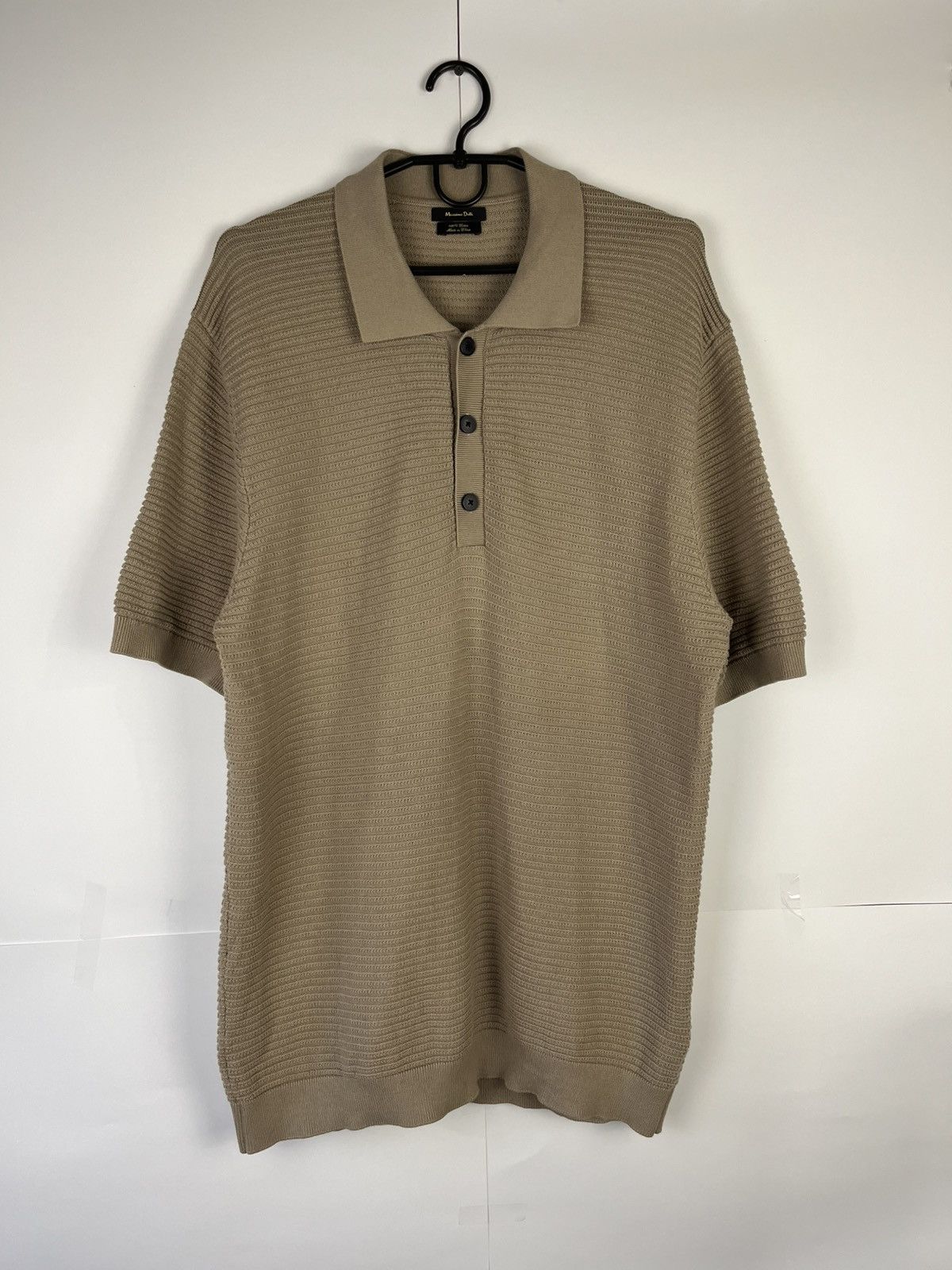Massimo Dutti Massimo Dutti Classic Cotton Knitted Polo Shirt Size US L / EU 52-54 / 3 - 1 Thumbnail