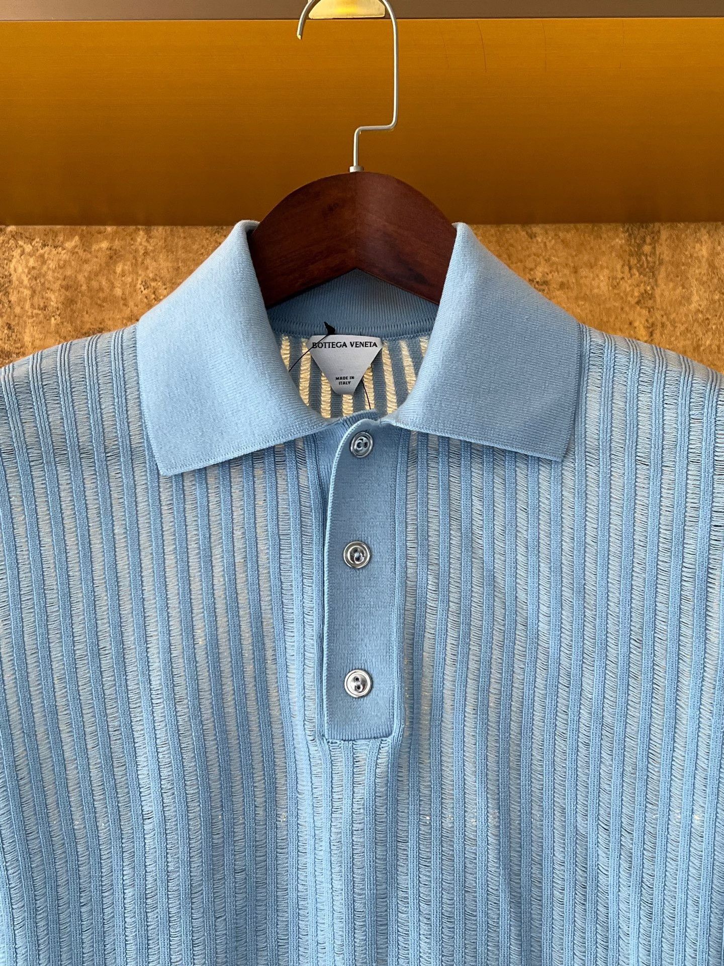 Bottega Veneta Bottega Veneta Knit Polo Size US L / EU 52-54 / 3 - 3 Thumbnail