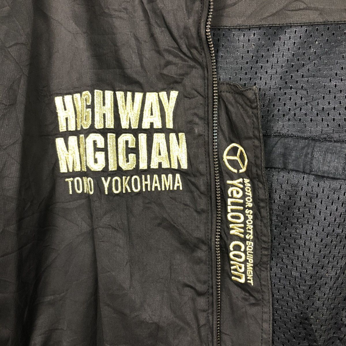 Vintage 🔥VINTAGE BIKER JACKET YELLOW CORN BIG LOGO SLEDGE HAMMER Size US L / EU 52-54 / 3 - 20 Thumbnail