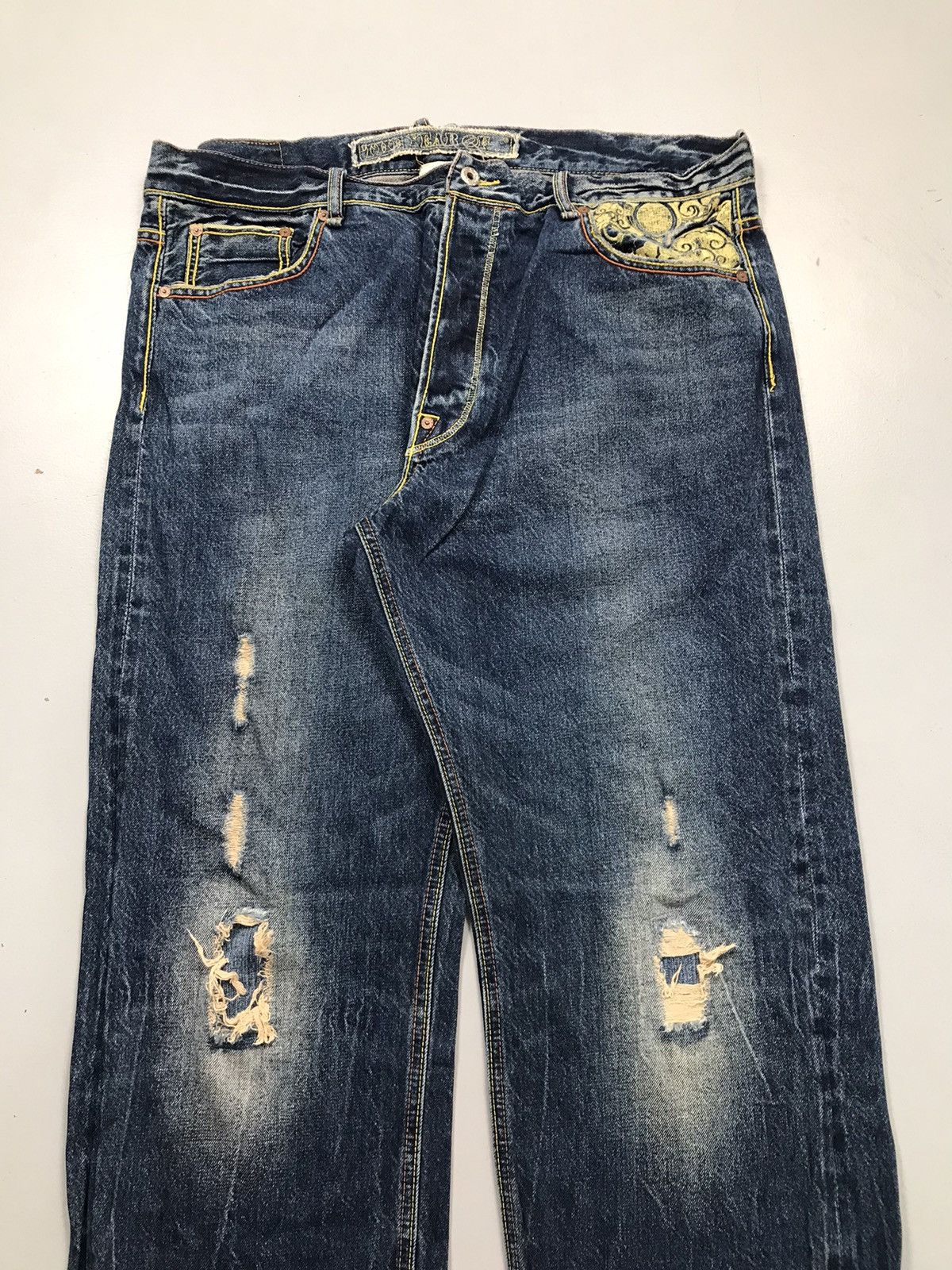 JNCO Vintage The year of embroidered denim Size US 38 / EU 54 - 4 Thumbnail