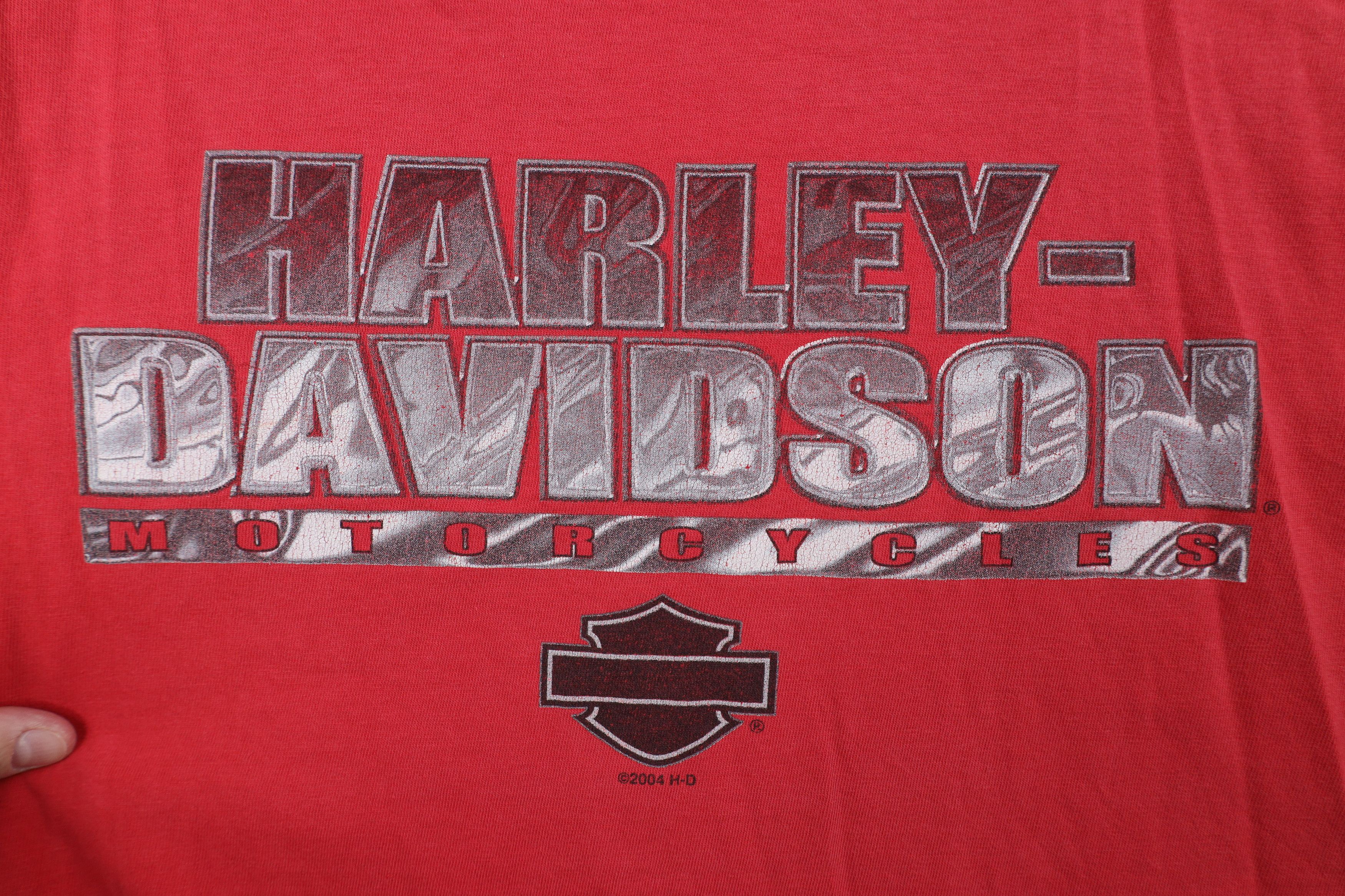 Harley Davidson Vintage Y2K Harley Davidson Spell Short Sleeve T-Shirt Red Size US XL / EU 56 / 4 - 7 Thumbnail