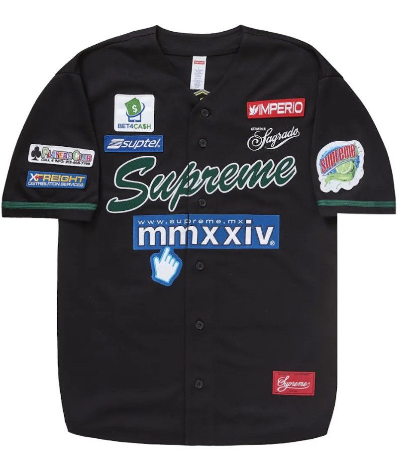 Supreme Supreme Chosen One Baseball Jersey Black Large | Grailed