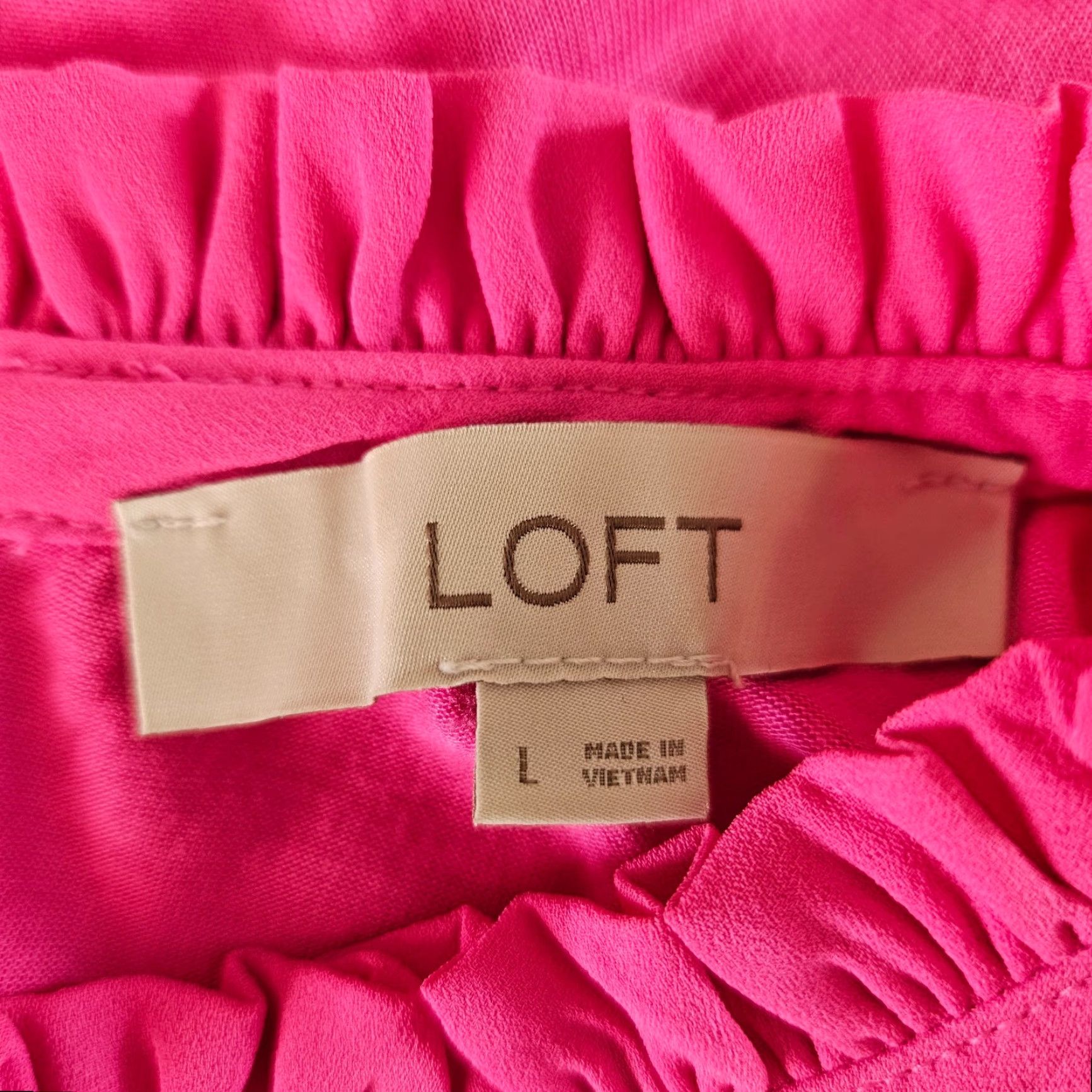Loft Ann Taylor LOFT Womens Top Size L Solid Pink Sleeveless Blouse Shirt Summer 26.5" Length Womens Size L / US 10 / IT 46 - 5 Thumbnail