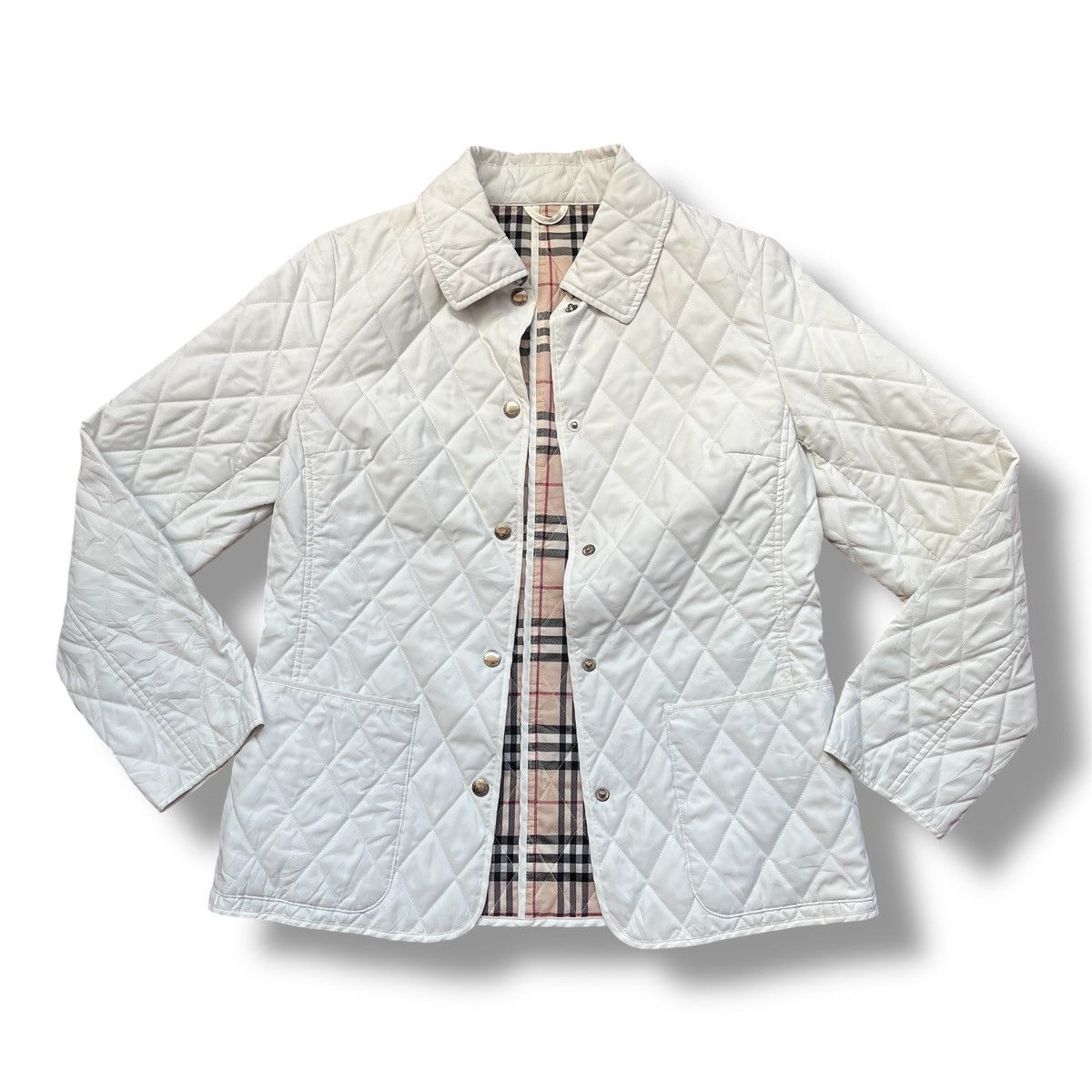 Burberry BURBERRY LONDON QUILTED NOVACHECK DESIGNER LIGHT JACKET Size XS / US 0-2 / IT 36-38 - 3 Thumbnail