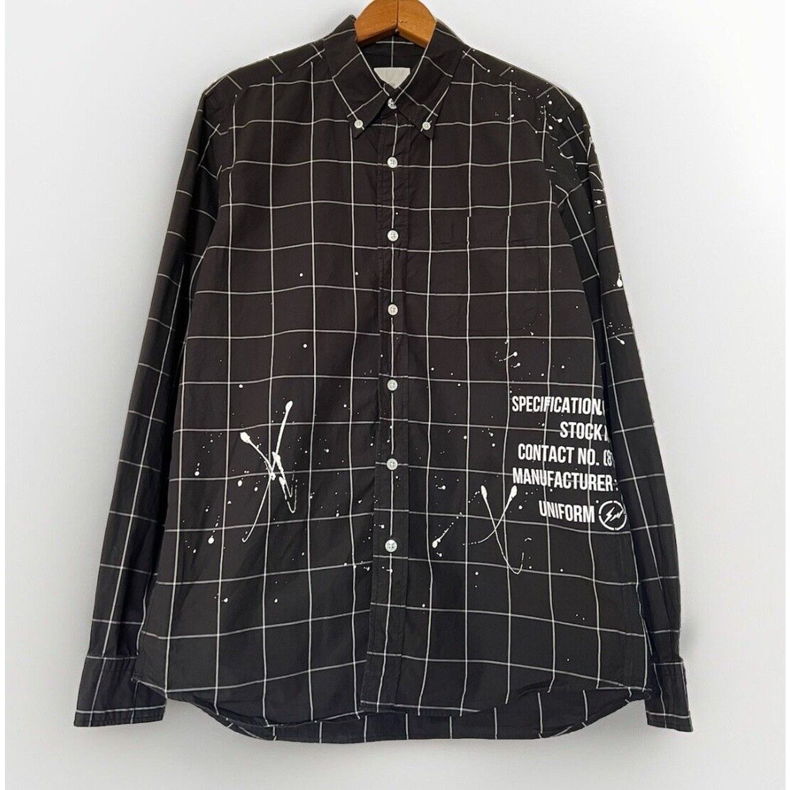 Fragment Design Fragment x Uniform Experiment SOPHNET. Shirt Men’s M Paint Size US M / EU 48-50 / 2 - 1 Thumbnail