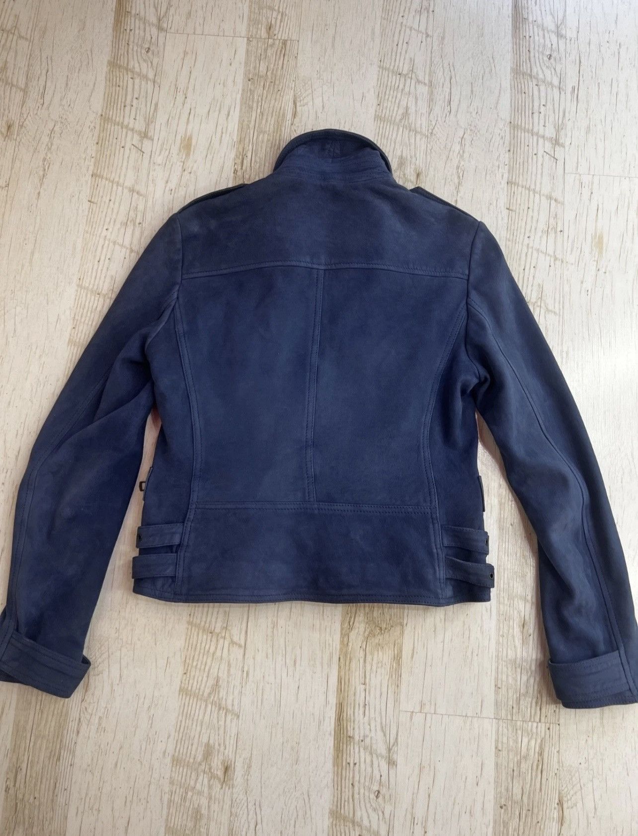 Burberry Burberry Brit Moto Biker Jacket Dark Navy Nappa Size M / US 6-8 / IT 42-44 - 9 Thumbnail