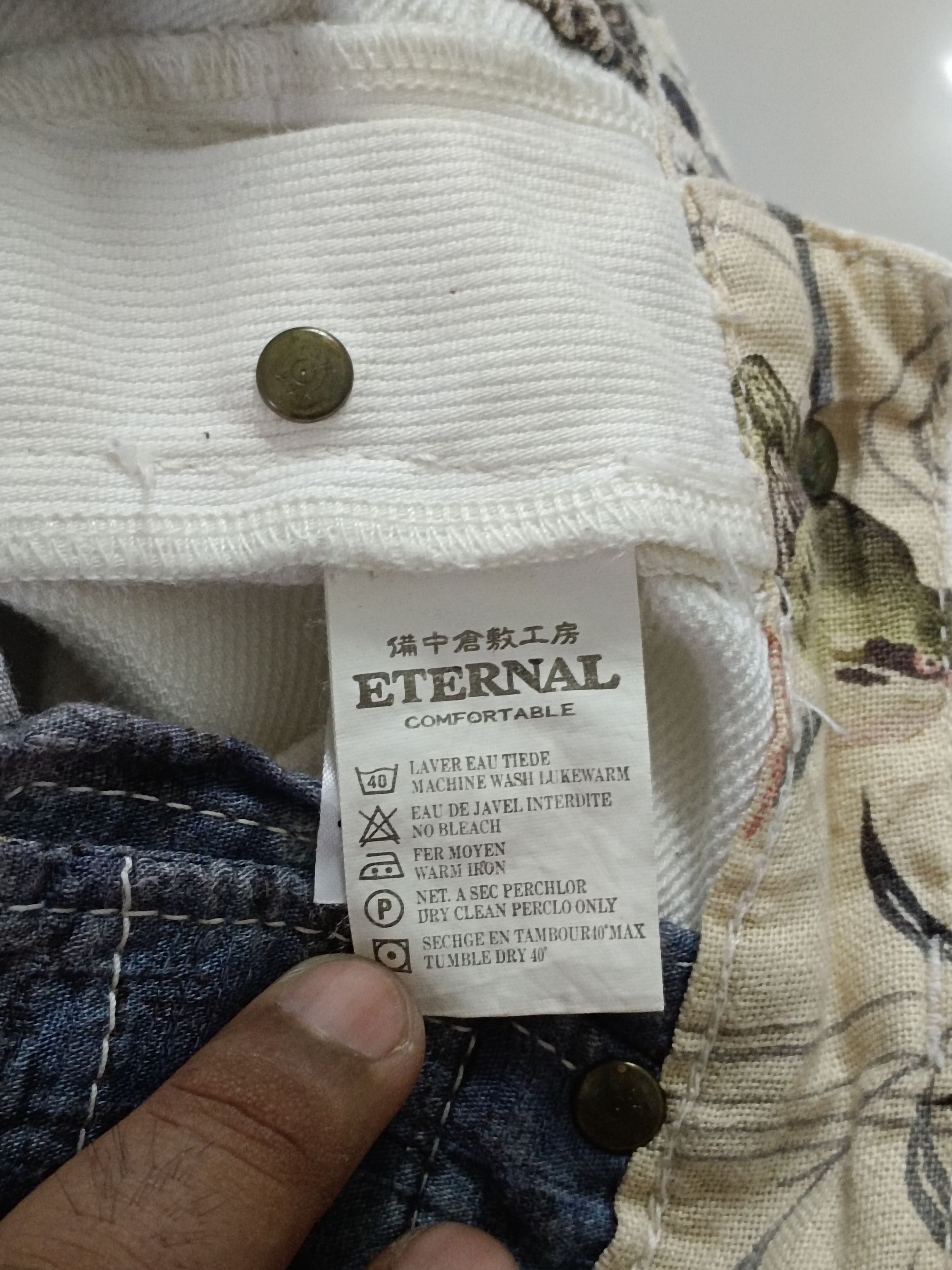 14th Addiction × Eternal × If Six Was Nine Japanese Brand Y2K Eternal Flower Sukajan Jeans Size US 30 / EU 46 - 12 Thumbnail