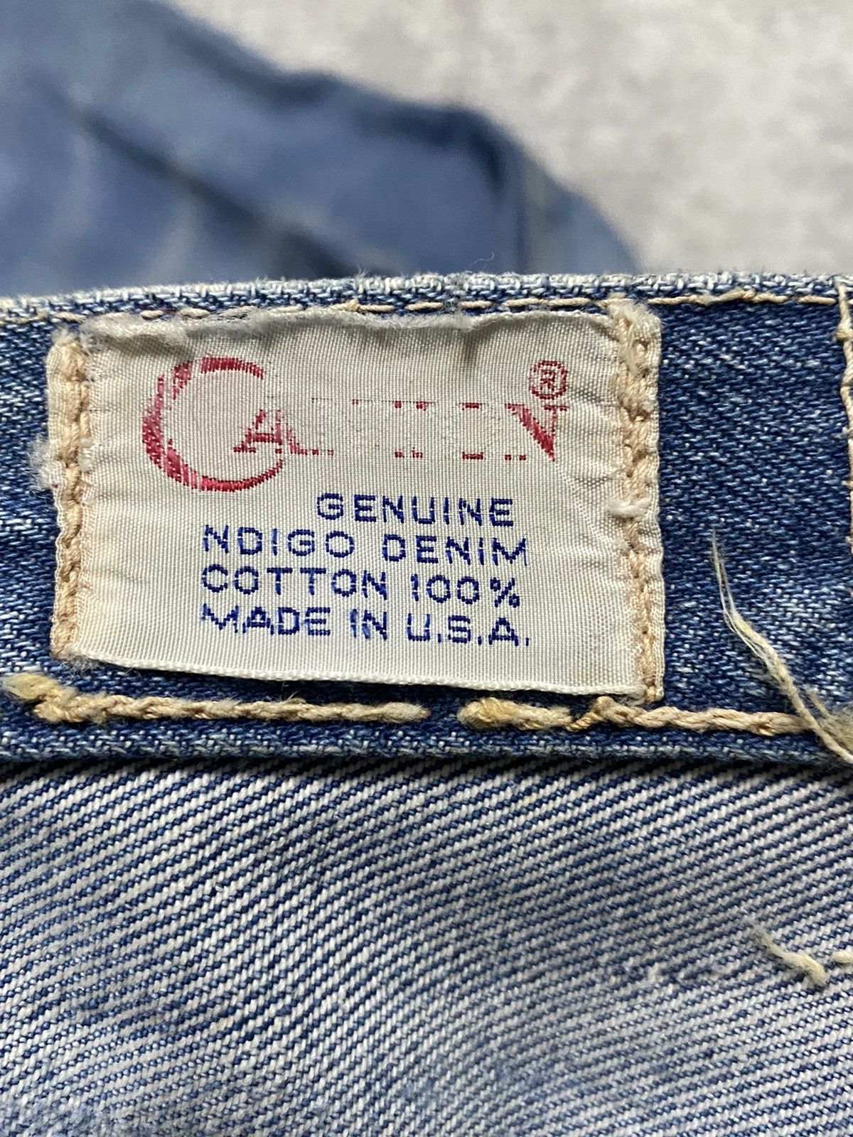 Vintage Vintage Distressed 70's CANTON Bootcut Half Selvedge Jeans Size US 32 / EU 48 - 17 Thumbnail