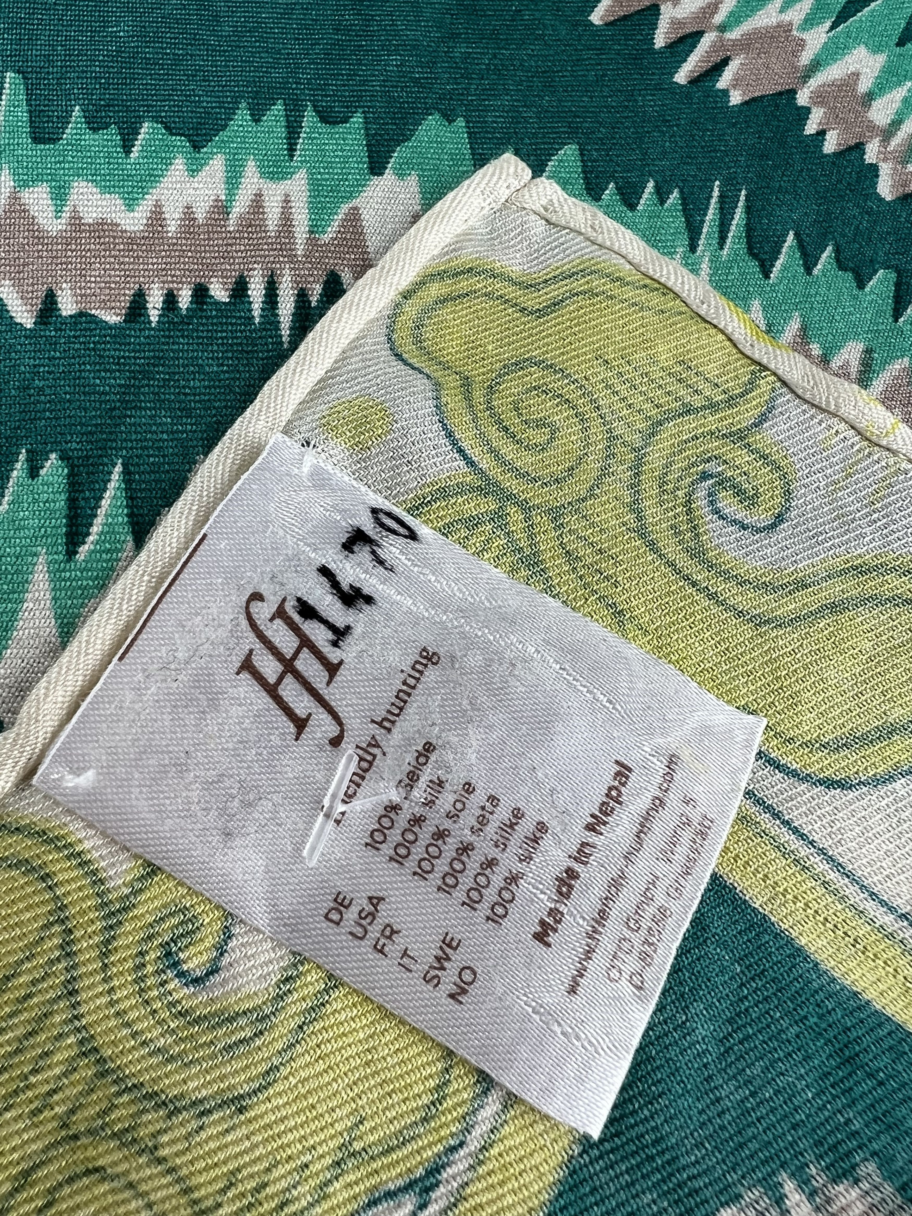 Designer × SikSilk Friendly Hunting 100% Silk Scarf Size ONE SIZE - 5 Thumbnail