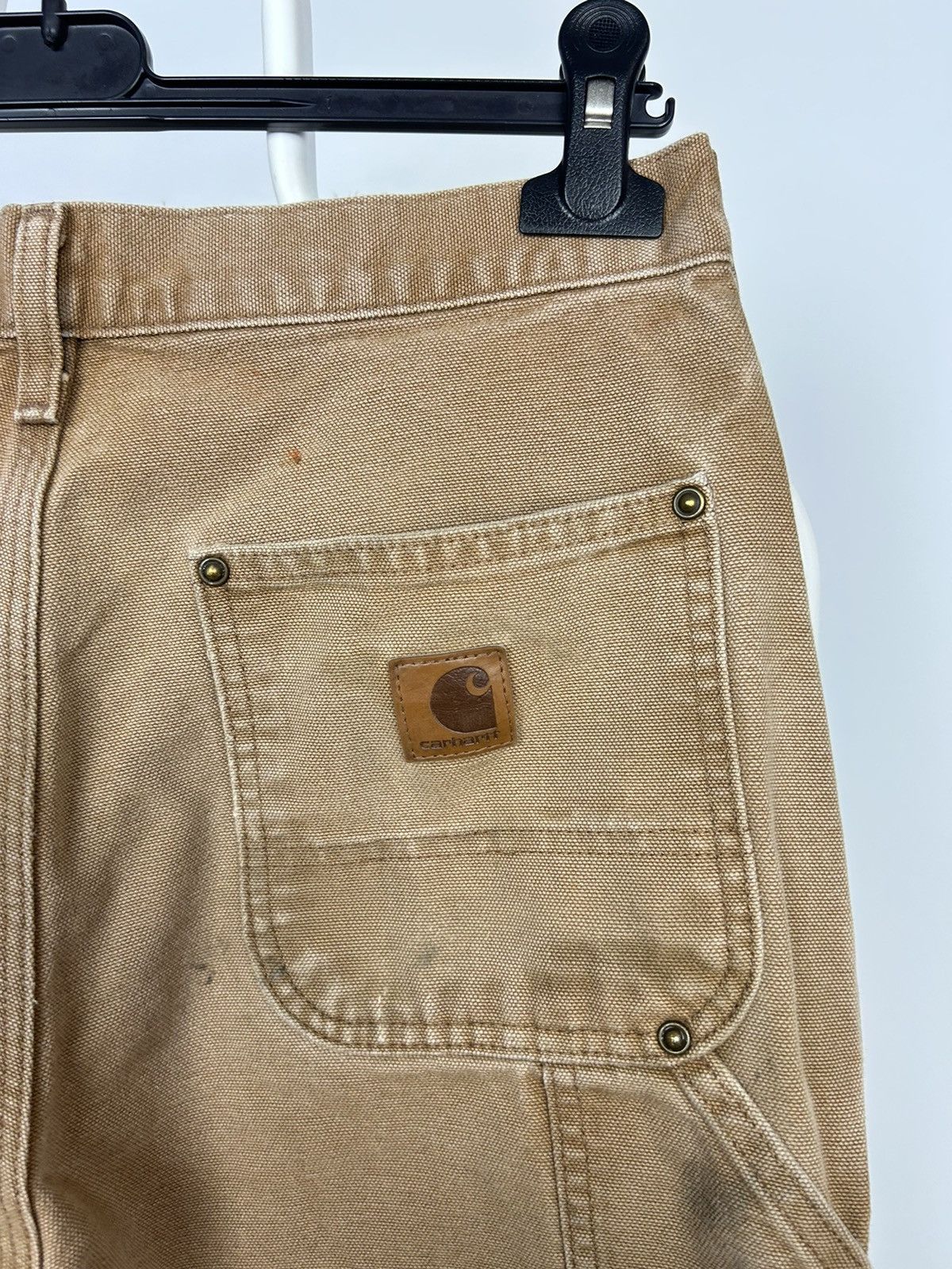 Carhartt × Vintage Crazy sun faded distressed carhartt double knee denim Size US 30 / EU 46 - 13 Thumbnail