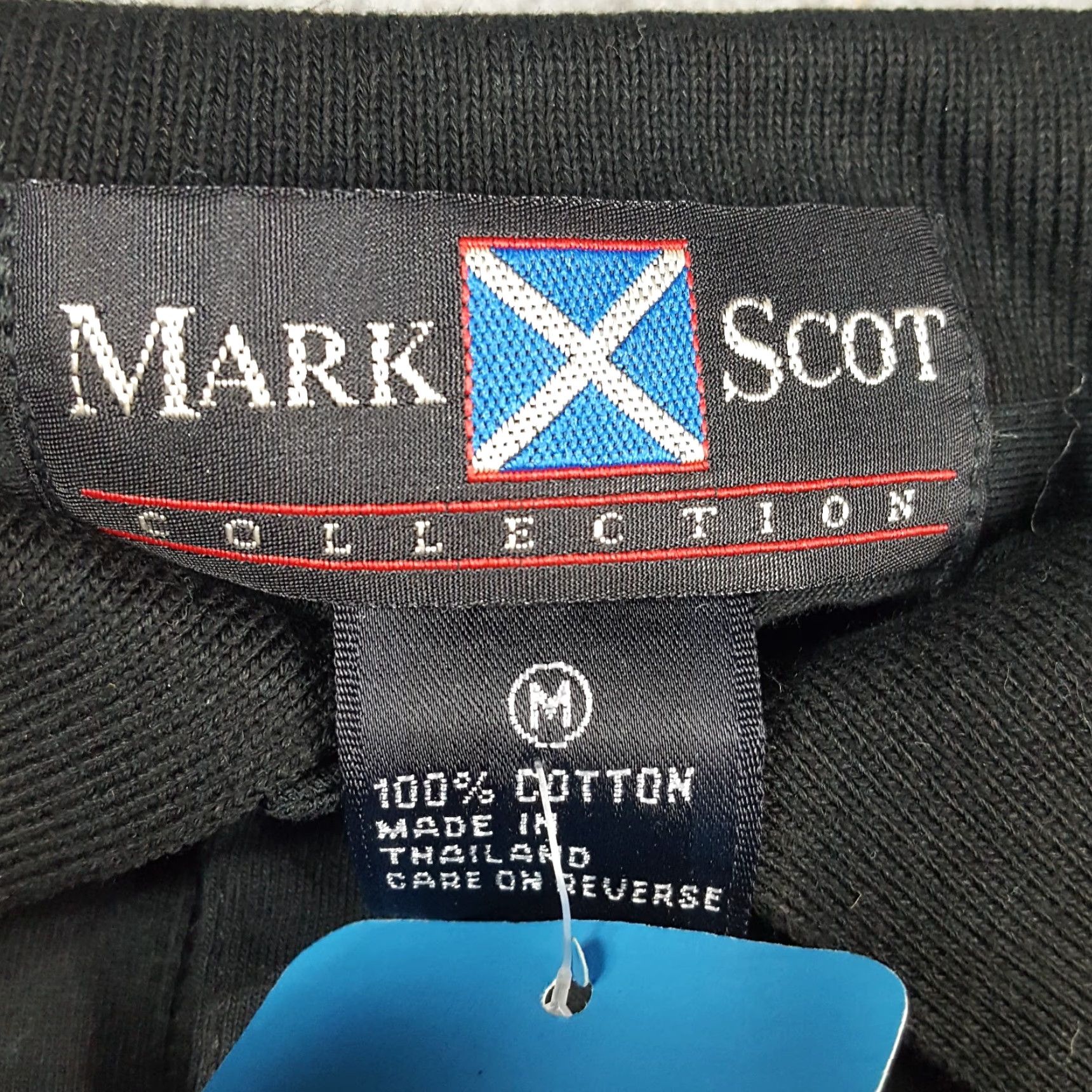 Vintage VINTAGE Mark Scot Polo Shirt Shirt Men Size M Black Short Sleeve Collared Golf Pullover Polo 90s Preppy Rock Surf Grunge Classic Casual Workwear Mens Size US M / EU 48-50 / 2 - 7 Thumbnail