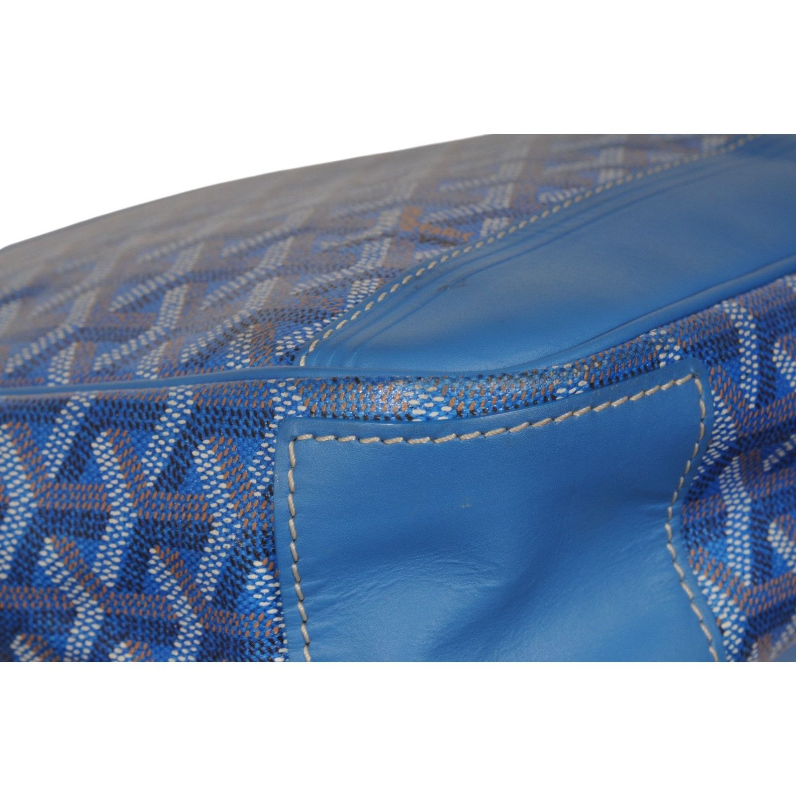 Goyard Grand Bleu MM Messenger Travel Bag Blue - 02639 Size ONE SIZE - 14 Thumbnail
