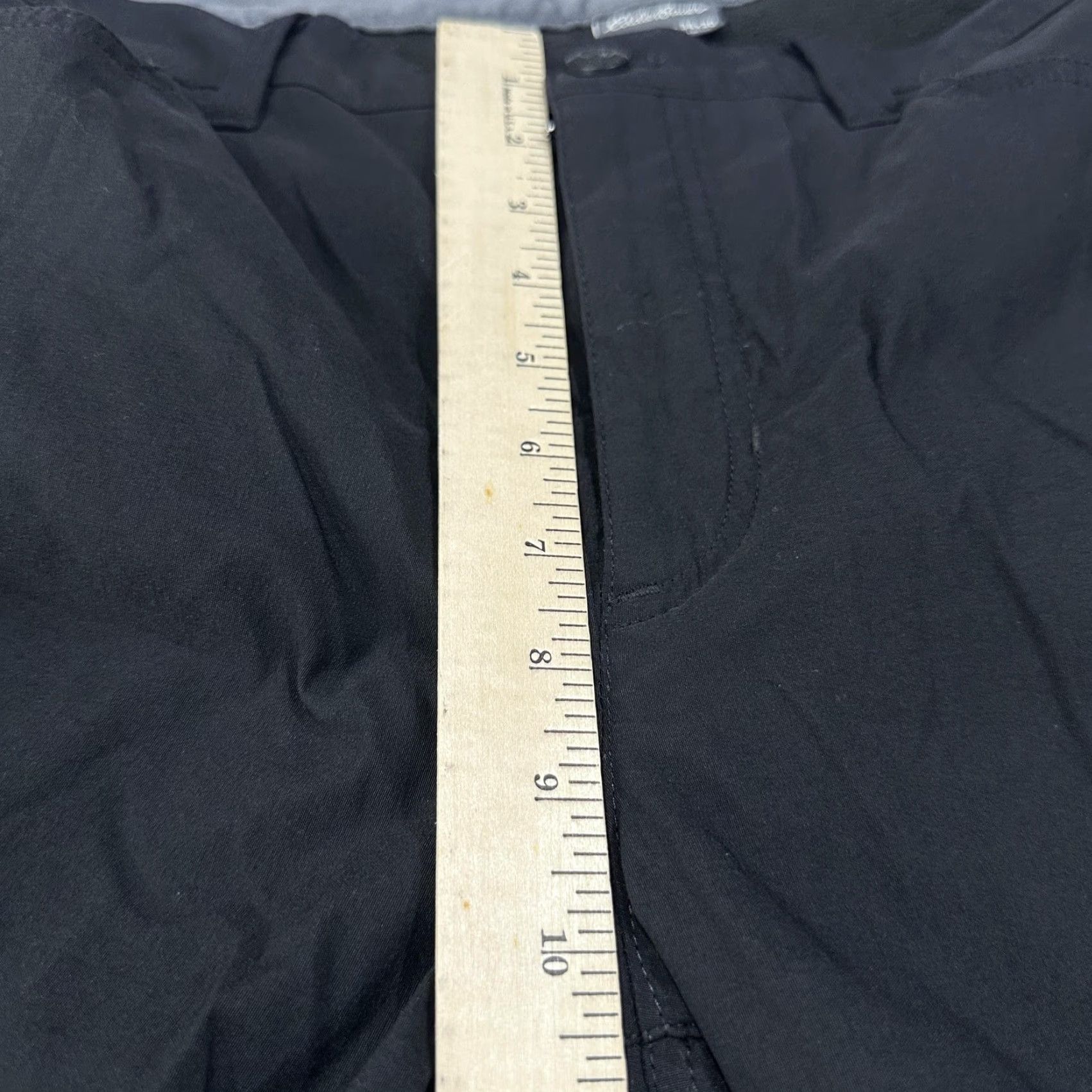 Eddie Bauer Eddie Bauer Pants Mens 34x30 Black Fleece Lined Outdoor Hiking Warm Nylon Spandex Flat Front Pockets Straight Zip Casual Regular 34/29 Inseam Size US 34 / EU 50 - 6 Thumbnail