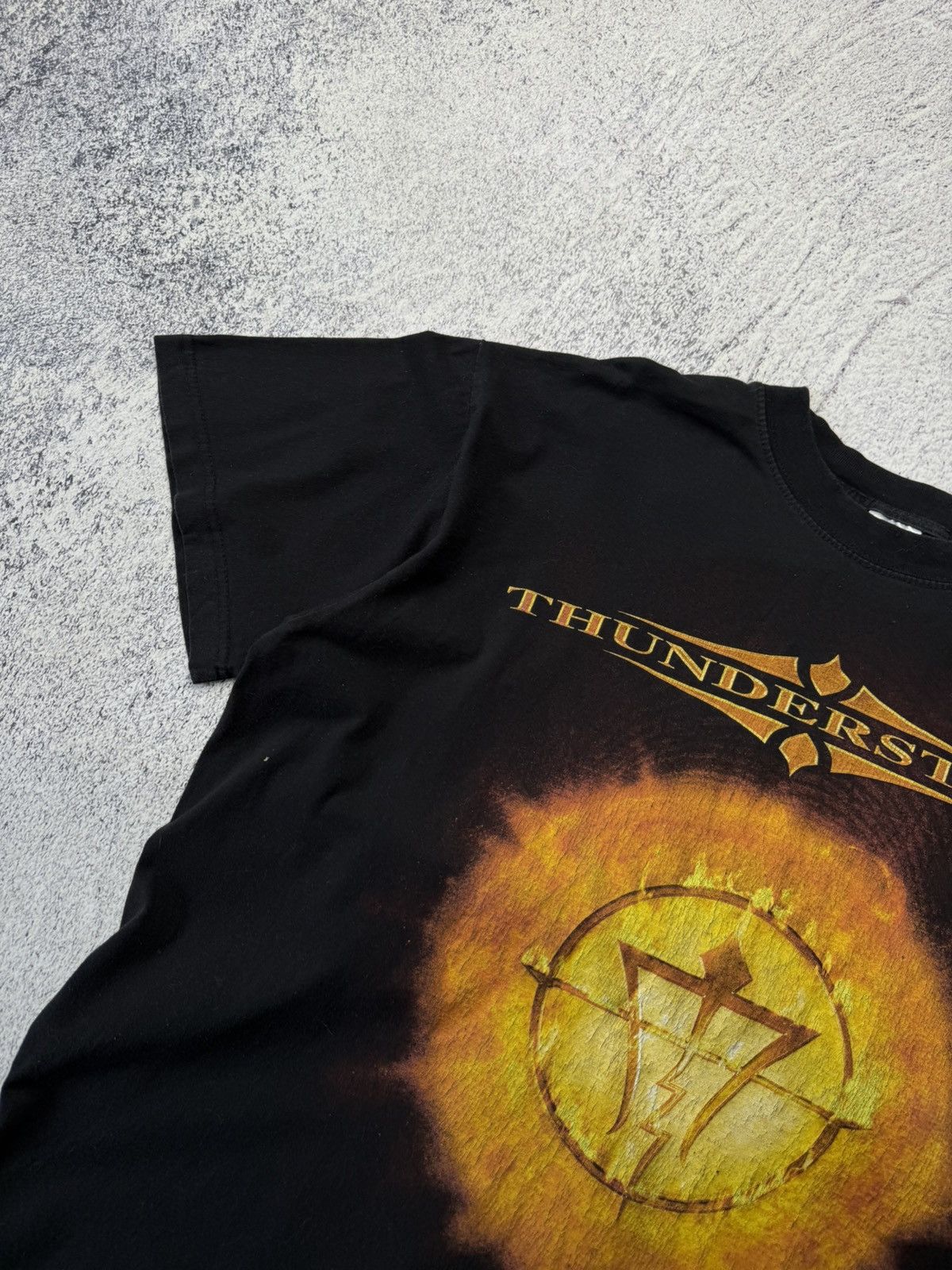 Band Tees Vintage 90s Thunderstone Band T Shirt Rock Heavy Metal Size US M / EU 48-50 / 2 - 6 Thumbnail