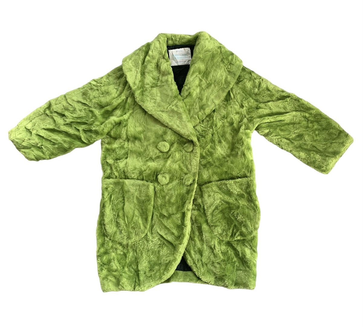 United Colors Of Benetton United Colors Of Benetton Furry Like Double Breast Coat Size M / US 6-8 / IT 42-44 - 1 Thumbnail