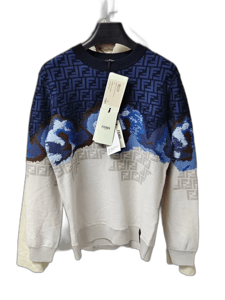 Fendi FENDI Gradient Knit Sweater with Tags Size US M / EU 48-50 / 2 - 1 Thumbnail