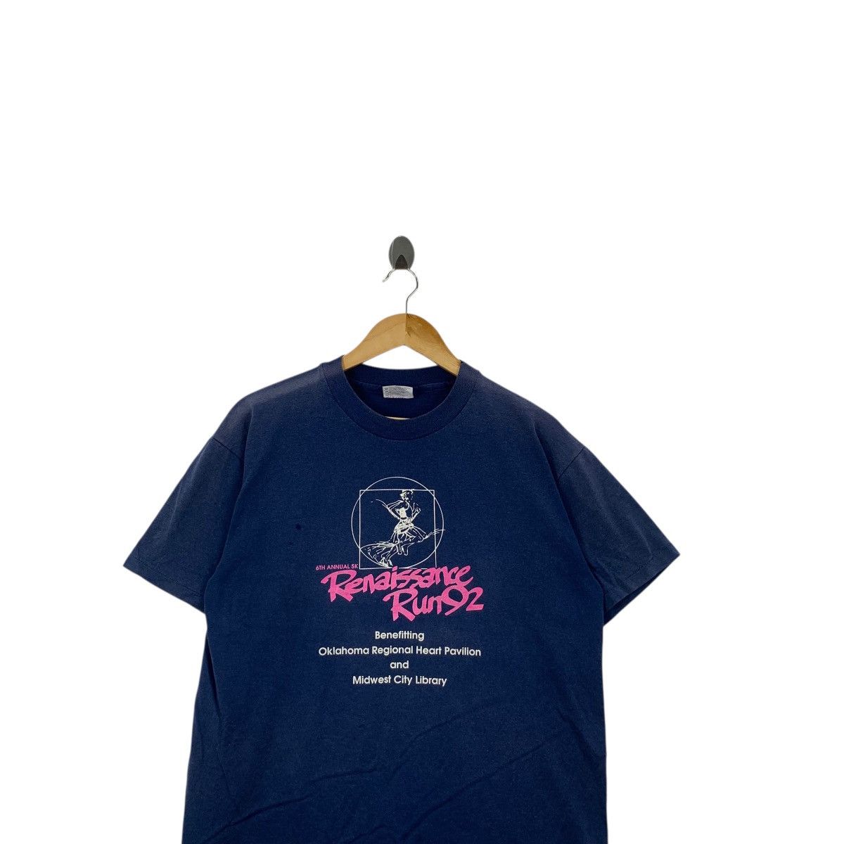 Vintage Vintage 1992 RENAISSANCE RUN MARATHON Charity Sun Faded Tee Size US L / EU 52-54 / 3 - 2 Thumbnail