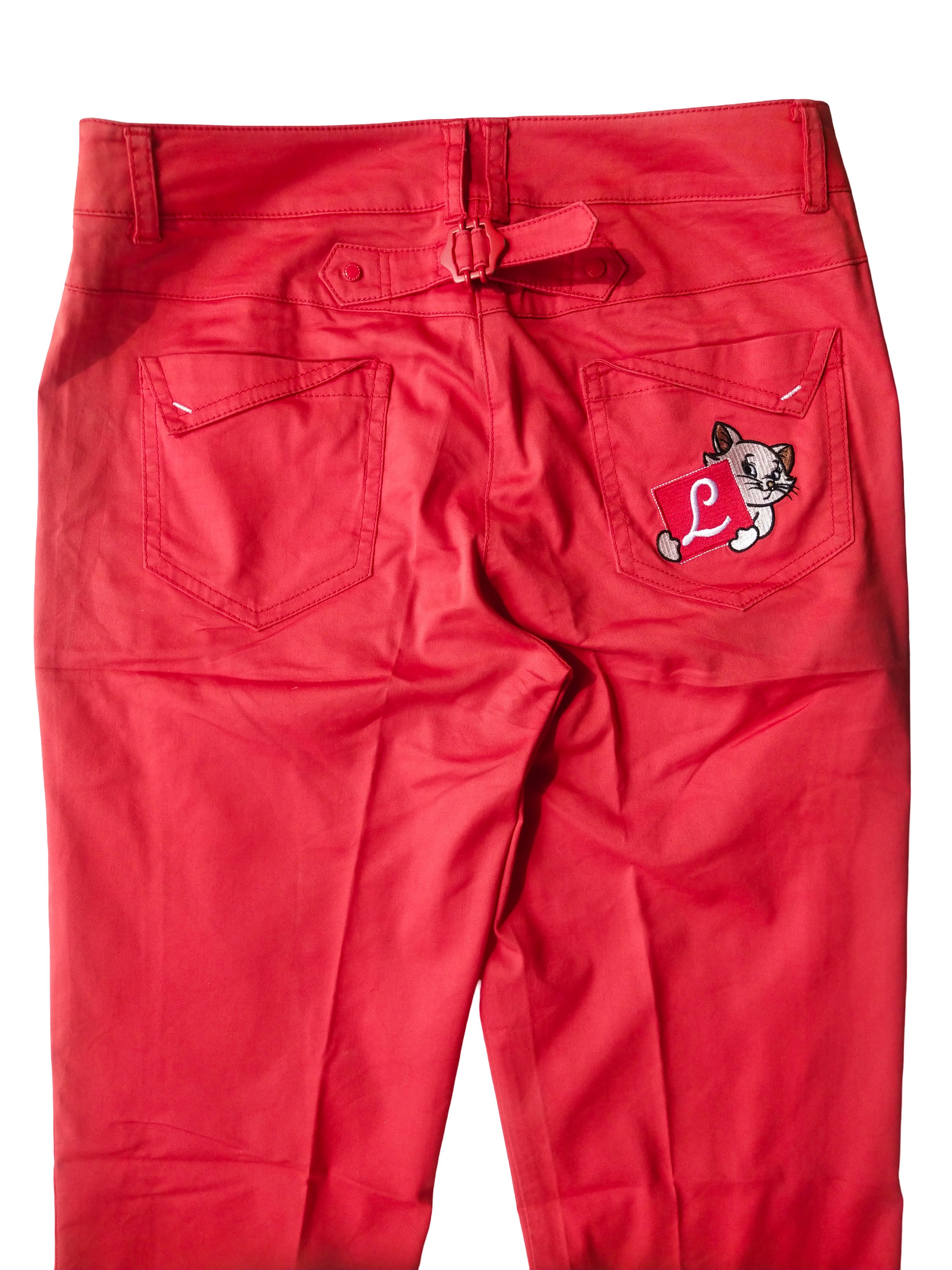 Hysteric Glamour Lynx Golf Kawaii Red Embroidered Cat Pants Japan Size 26" / US 2 / IT 38 - 6 Thumbnail