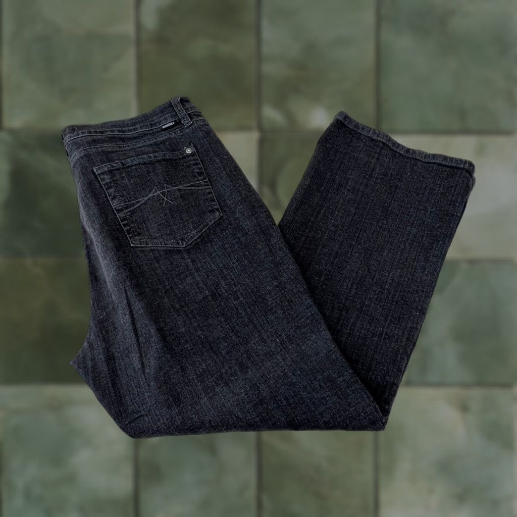 Vintage Jeanstar Womens Jeans 16P Petite Extra Large Black Denim Size 38" / US 16 / IT 52 - 1 Thumbnail