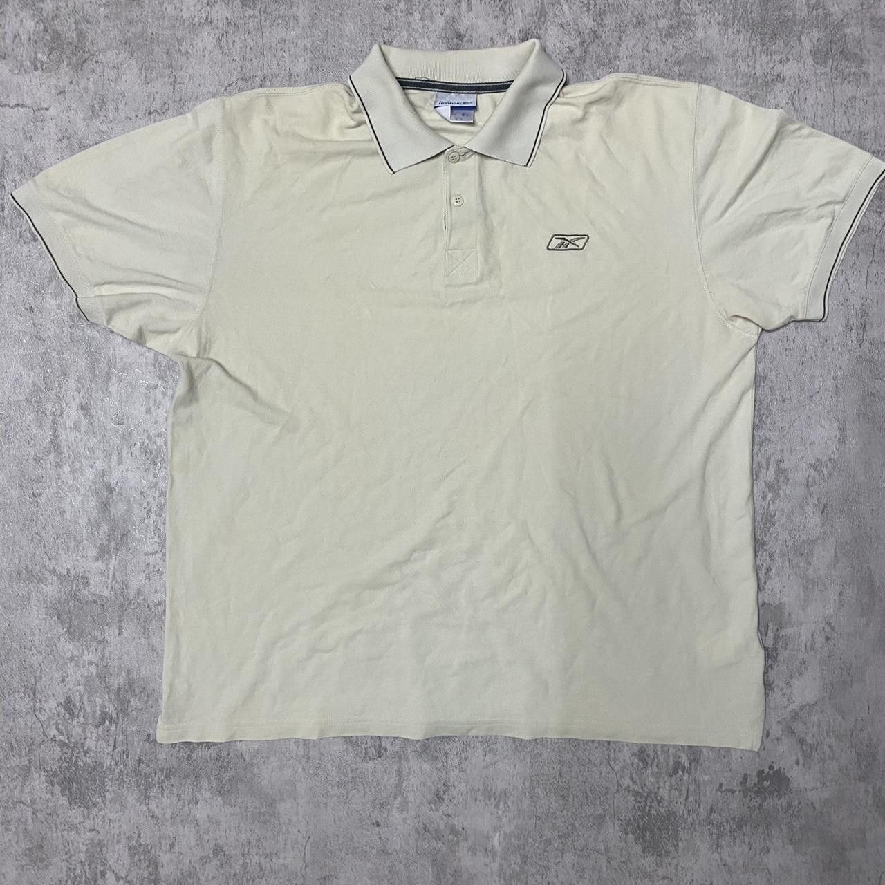 Reebok Cream Reebok polo shirt with embroidered logo polo Size US XL / EU 56 / 4 - 1 Thumbnail