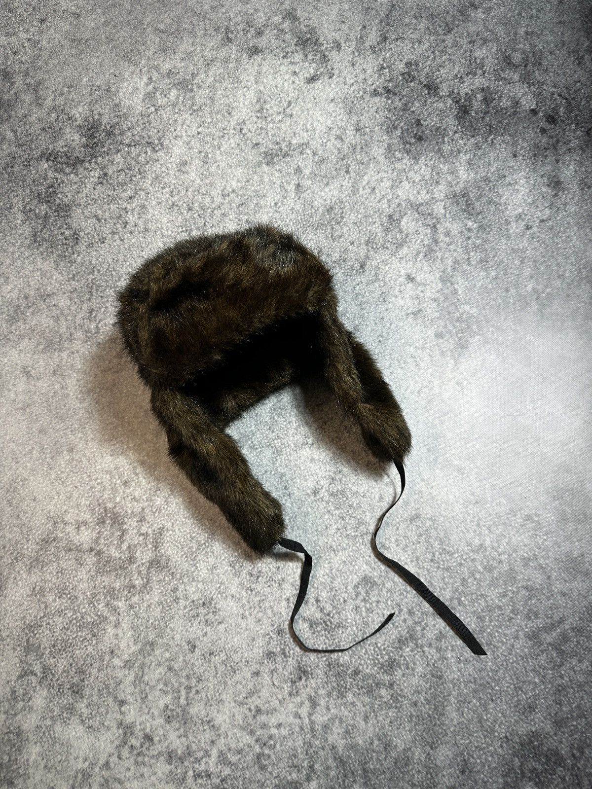 Other Y2K Vintage Fur Ushanka Hat Alt Streetwear USA Casual Fuzzy Size ONE SIZE - 1 Thumbnail